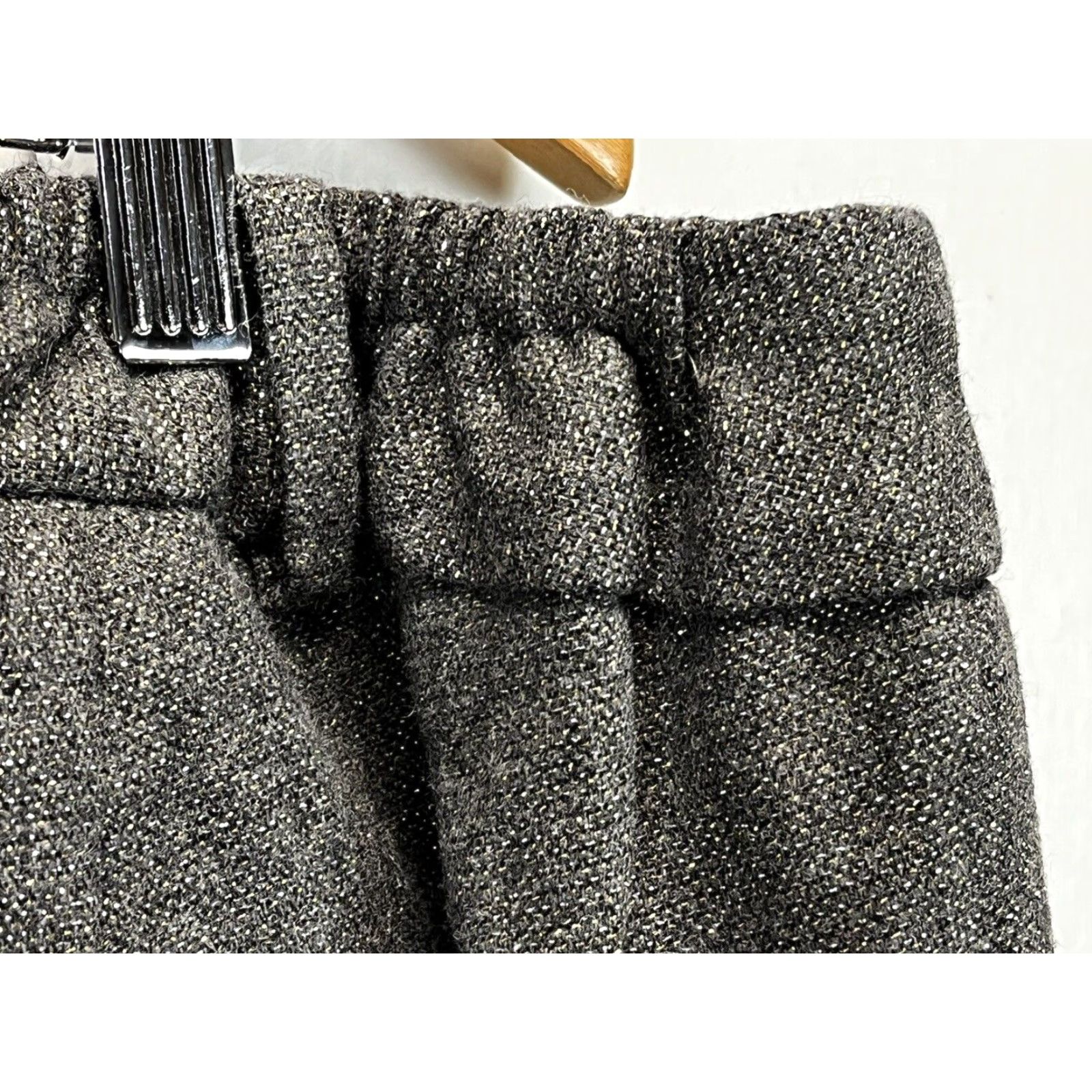 Talbots VINTAGE Talbots Women's Dress Pants 22W Plus High Waist Straight Wool Blend Gray/Gold Size 40" / US 18 - 5 Thumbnail