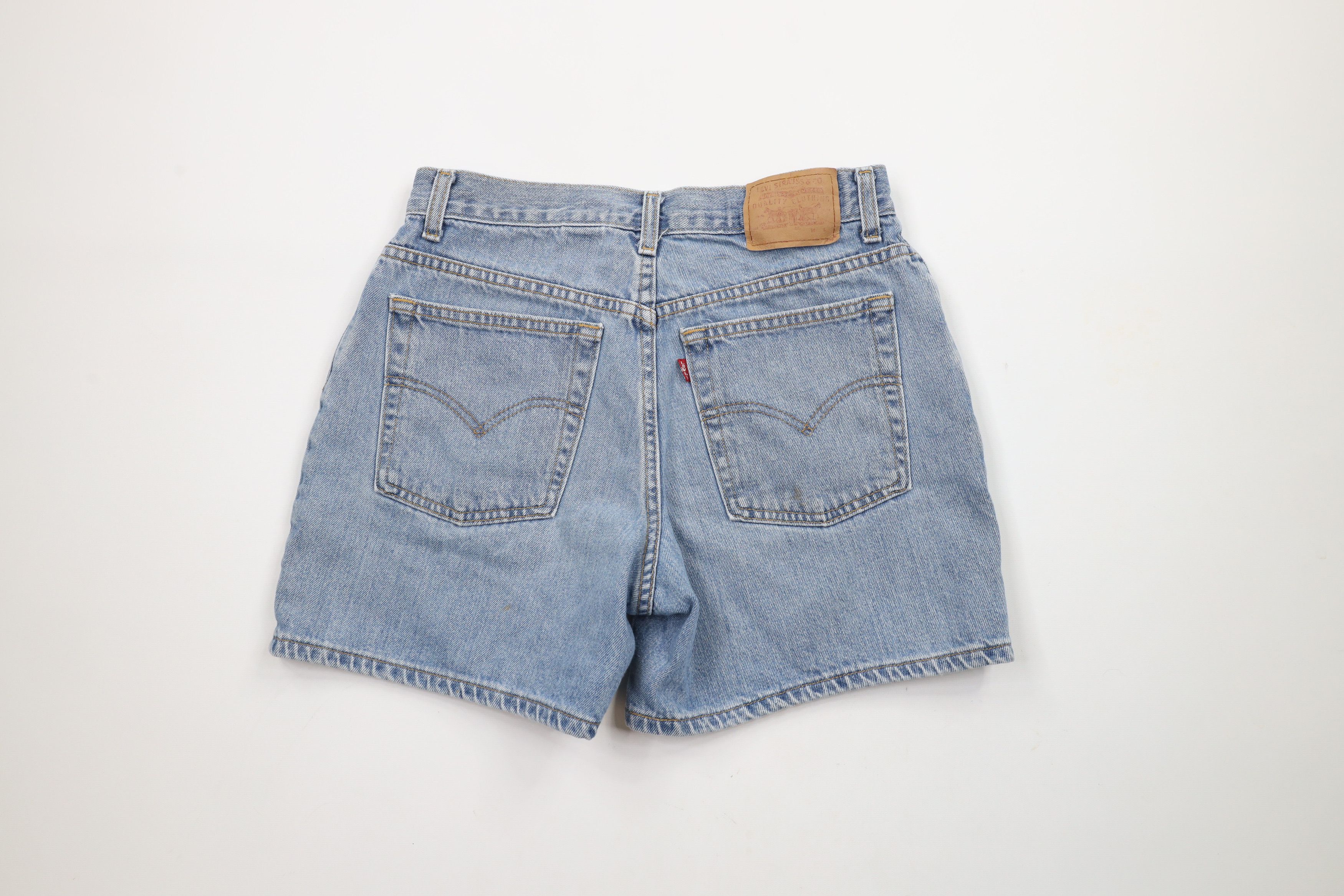 Levi's × Vintage Vintage Y2K 2002 Levis M Distressed Denim Shorts Jorts Blue Size 30" / US 8 / IT 44 - 9 Thumbnail