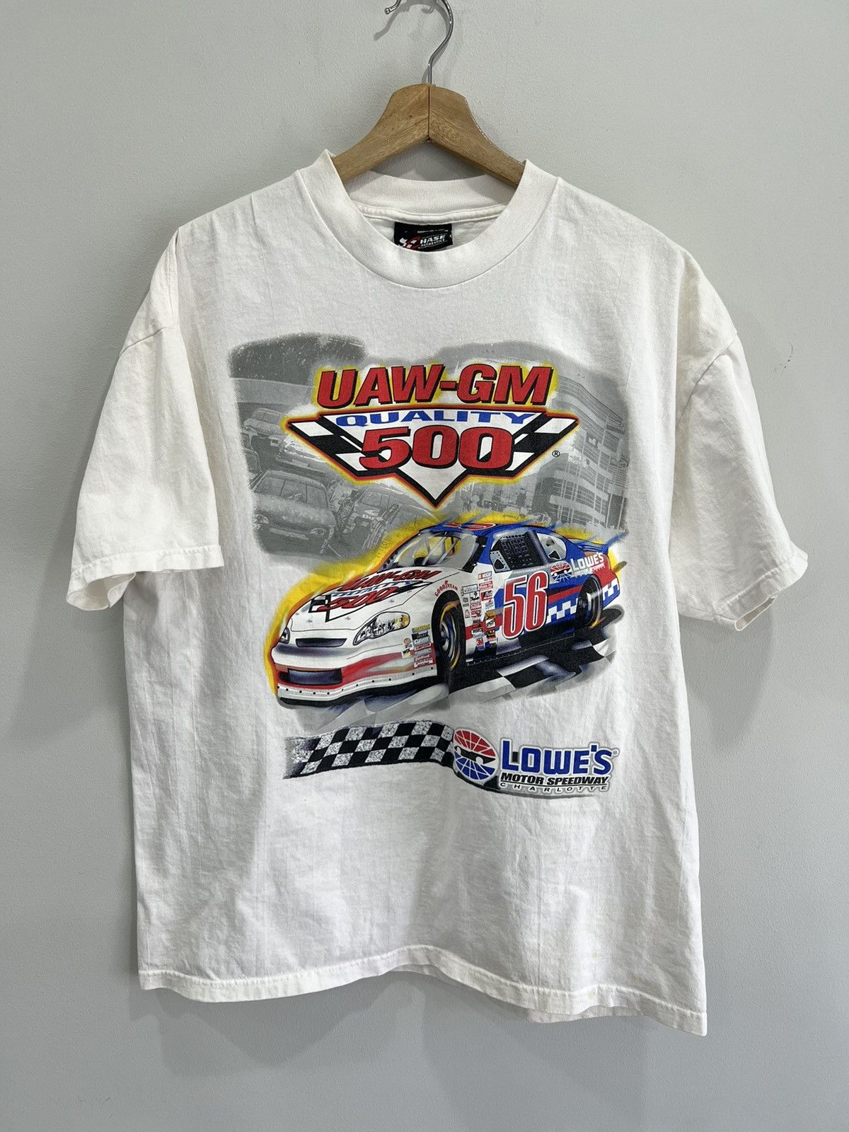 Vintage Vintage Uaw Gm 500 Racing Tee Shirt Size US L / EU 52-54 / 3 - 1 Thumbnail