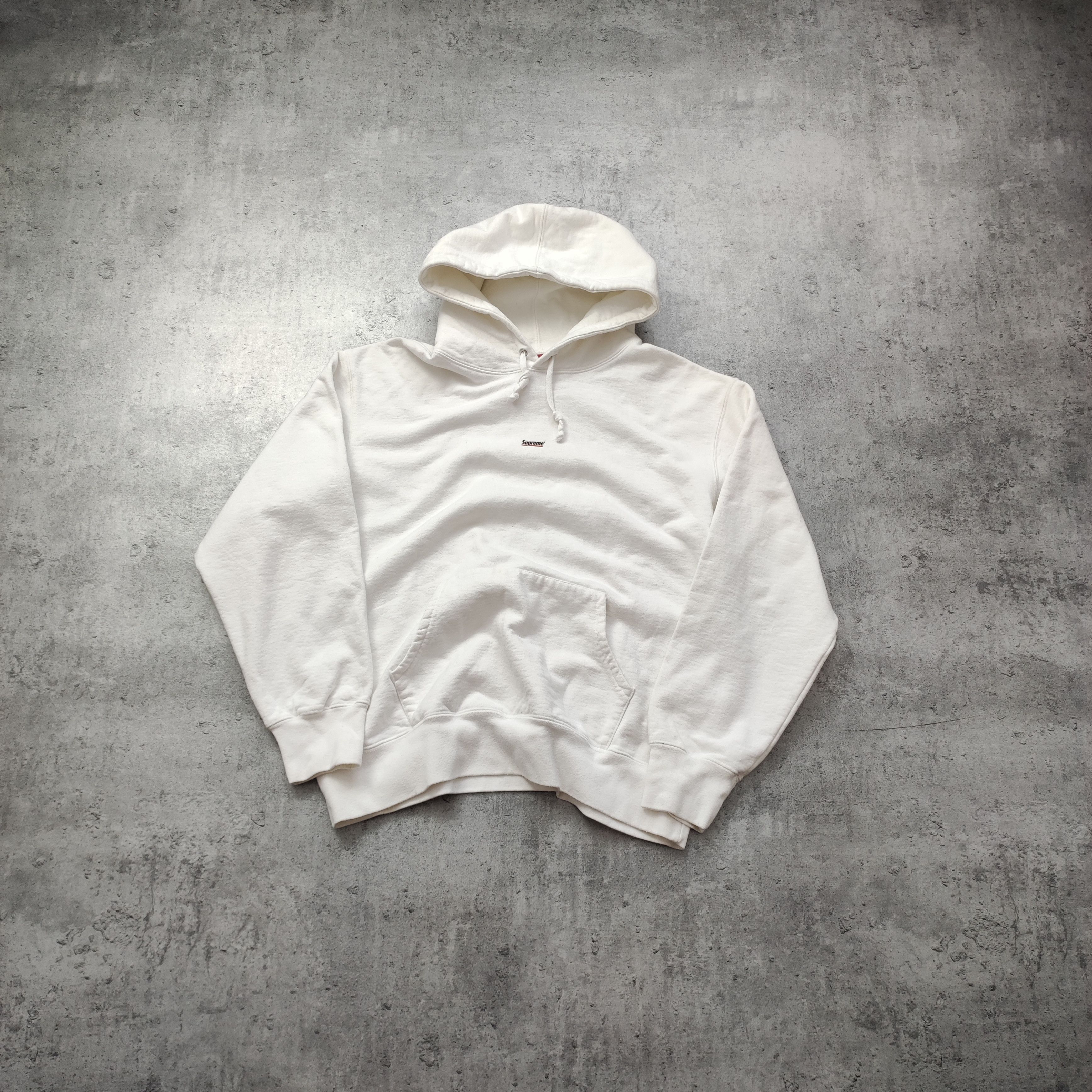 RARE Supreme White Underline Hooded Sweatshirt FW22 Hoodie