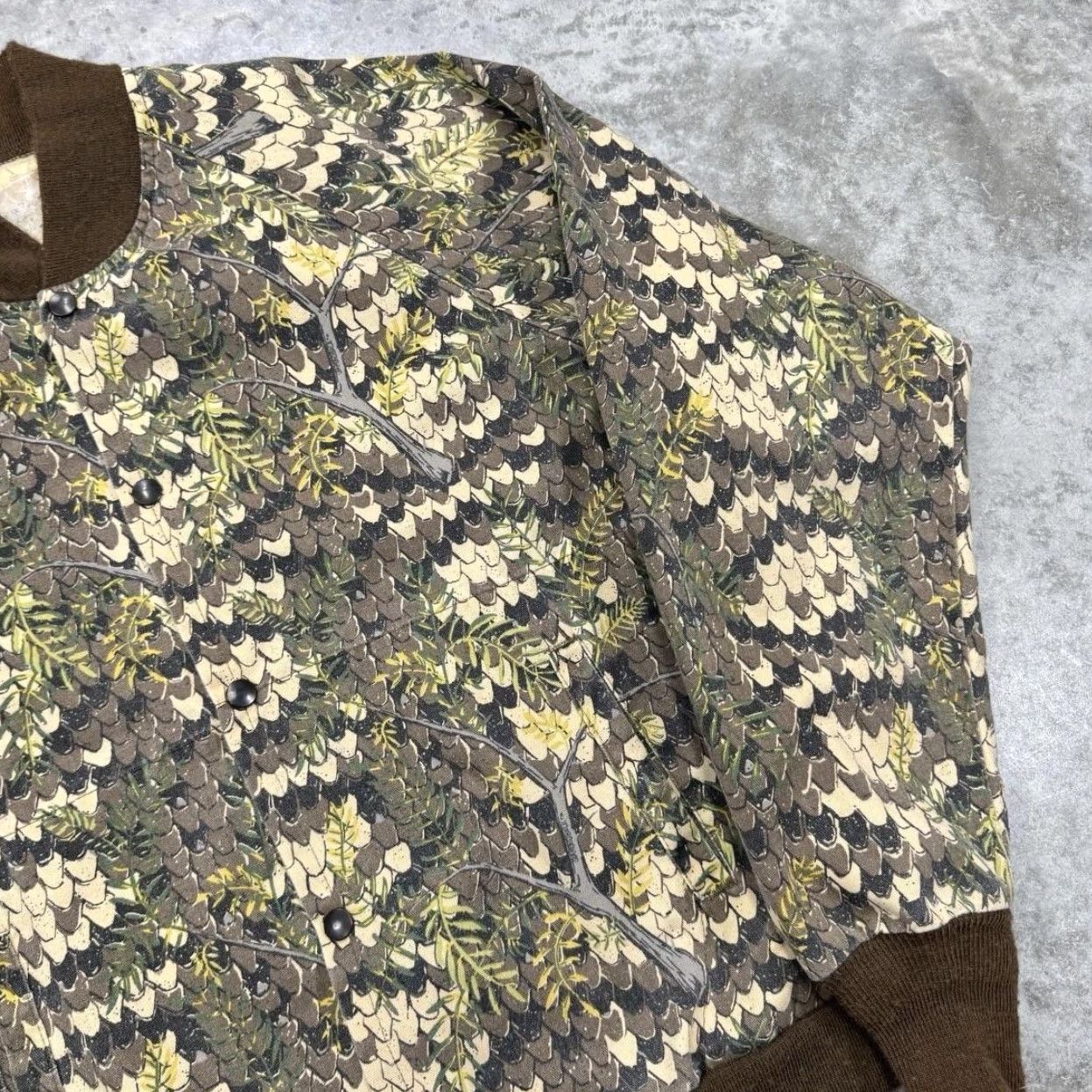 Vintage VINTAGE Camouflage Jacket Mens Large Diamond back Brown Camo Hunting Bomber 90s Size US XL / EU 56 / 4 - 3 Thumbnail
