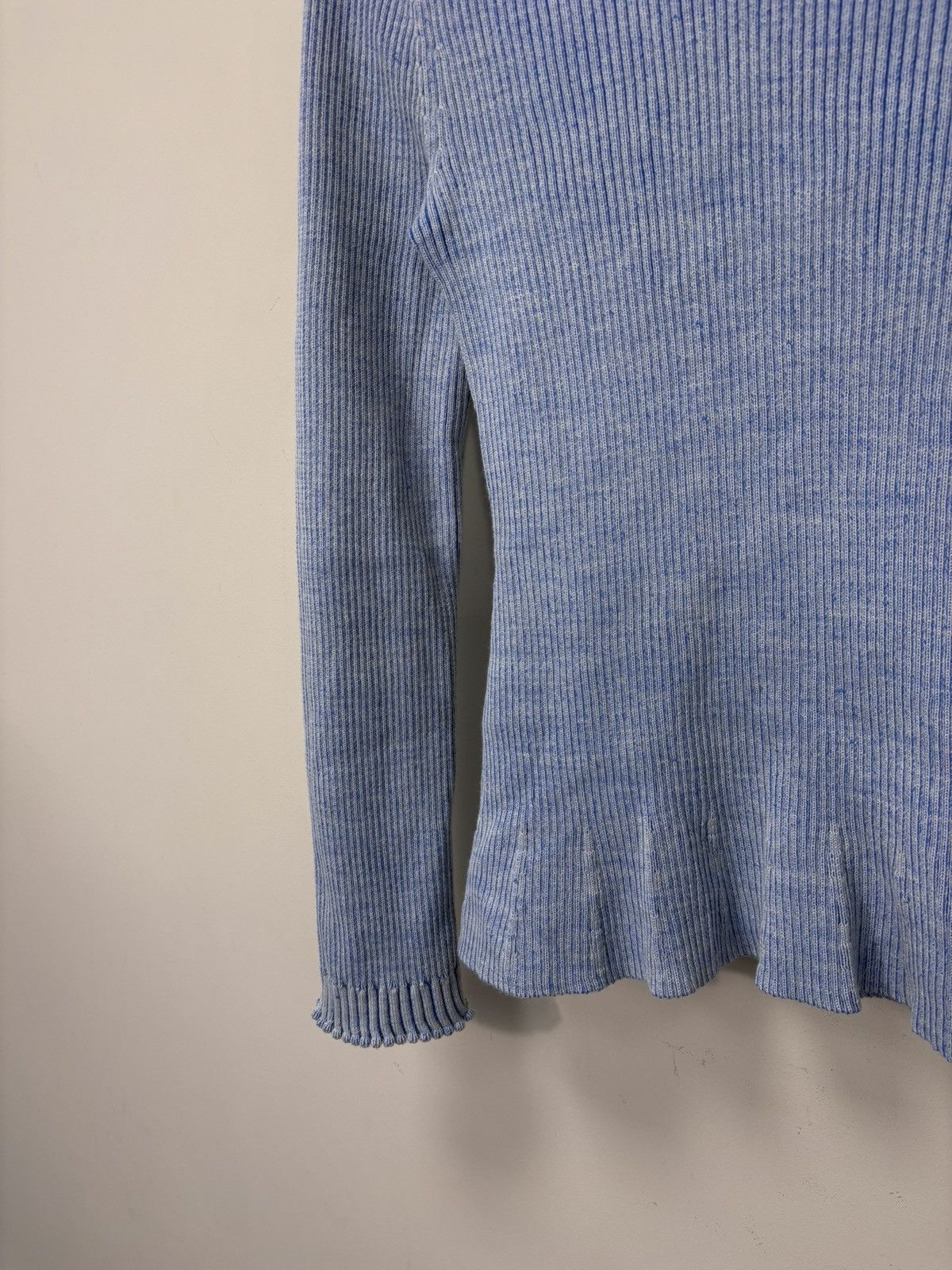 Arket Arket Women’s Scallop Edge Wool Blend Ribbed Knitted Sweater Size S / US 4 / IT 40 - 5 Thumbnail