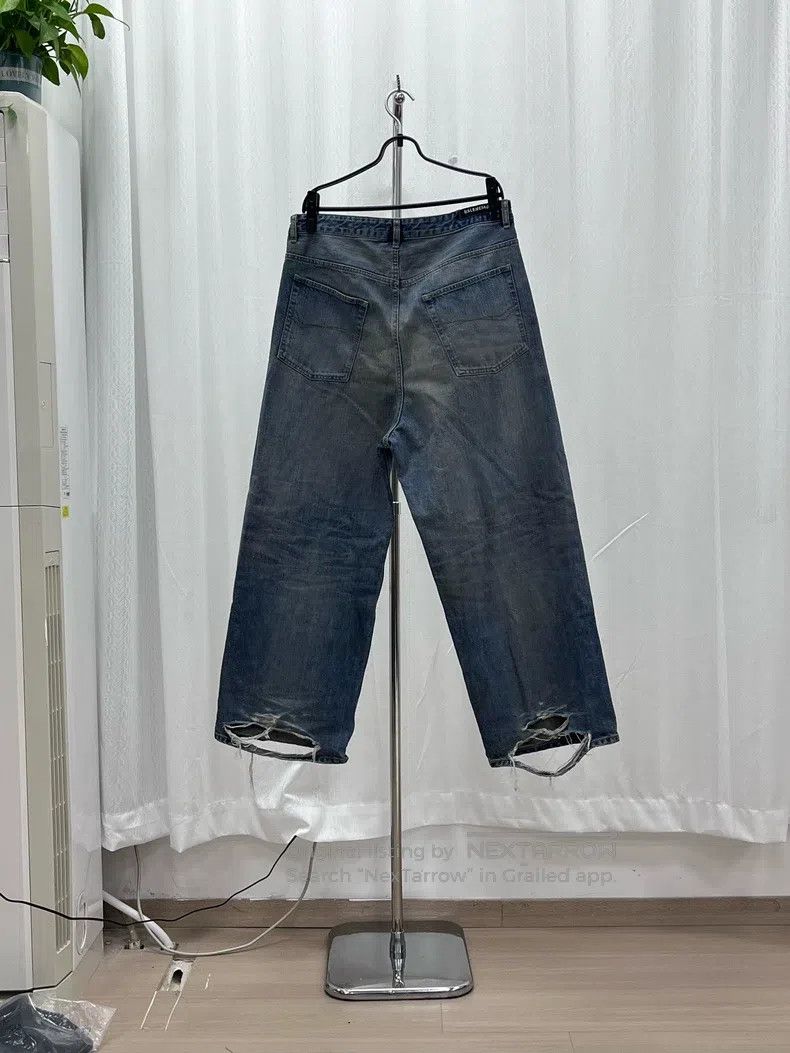 Balenciaga Balenciaga size XS Waist Logo Patch Denim Pants Size US 27 - 2 Thumbnail