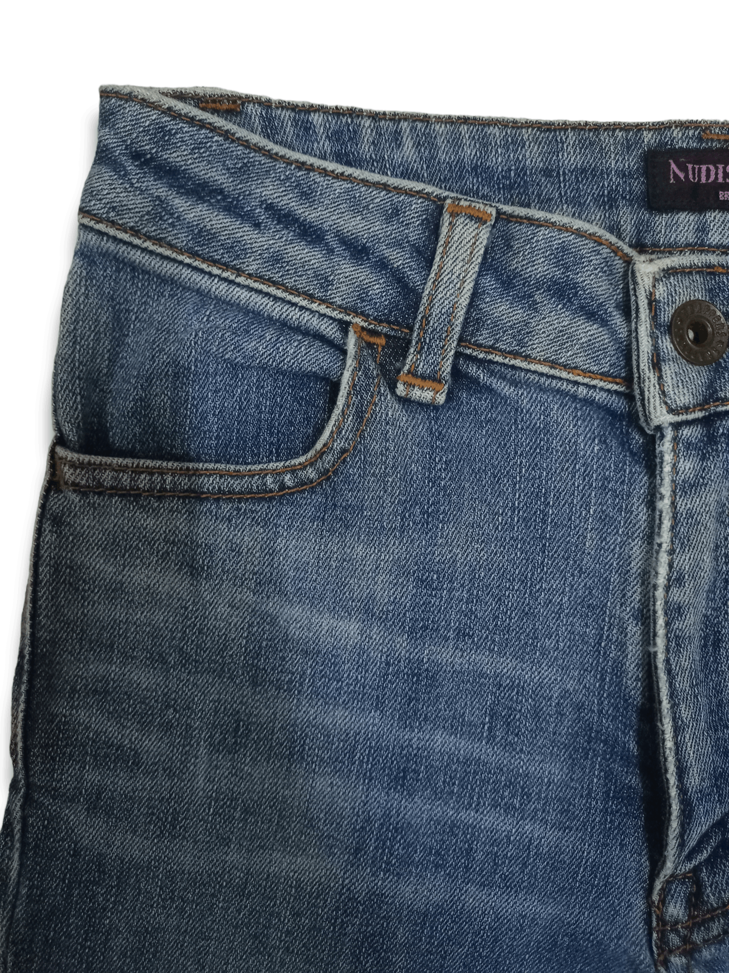 Hysteric Glamour × Japanese Brand Vintage Japanese Blue Wash Flare Distressed Jeans Size 24" / US 00 / IT 34 - 6 Thumbnail