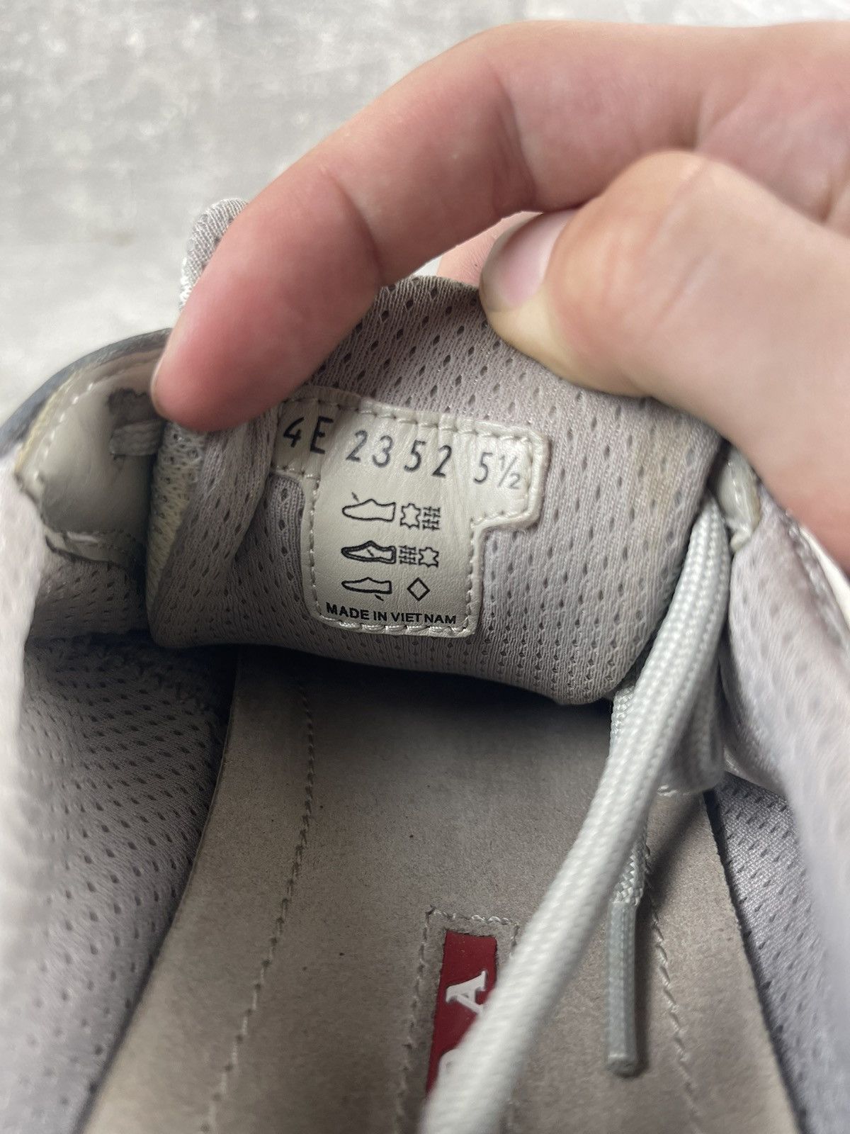 Prada × Vintage Prada Vintage Red Tab American Cup Platform Sneakers Size US 5.5 / IT 35.5 - 13 Thumbnail