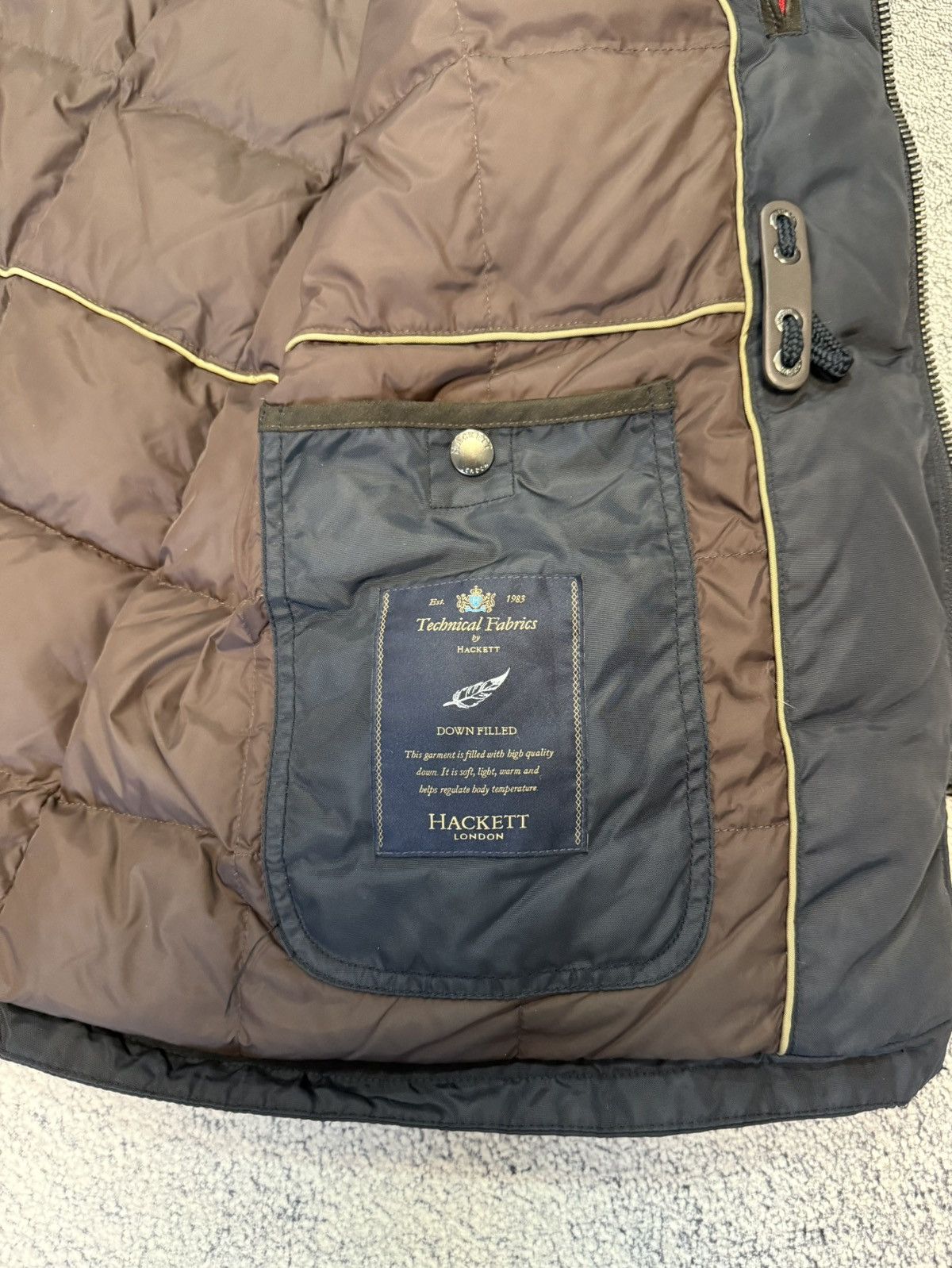 Hackett Hackett London Arctic Parka Men M Navy Down Jacket Hood Warm Size US M / EU 48-50 / 2 - 11 Thumbnail