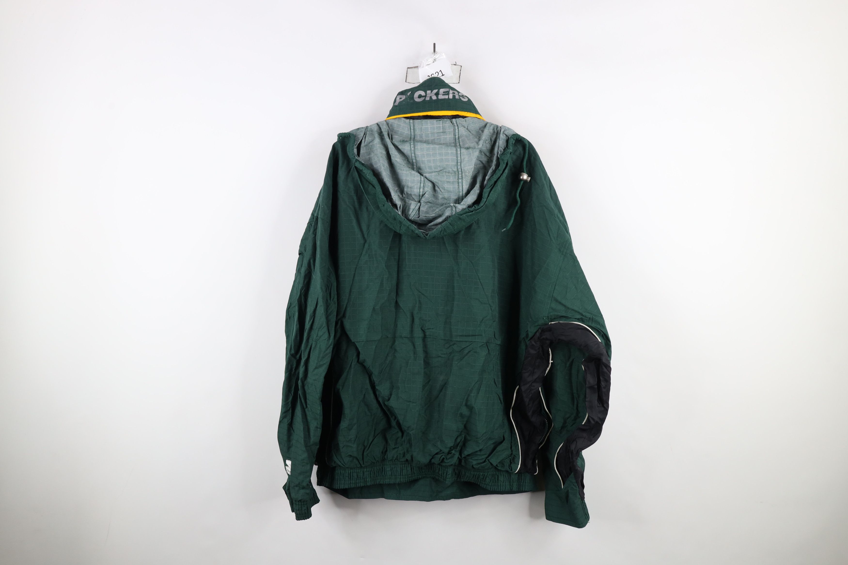 Starter × Vintage Vintage 90s Starter Green Bay Packers Pullover Anorak Jacket Size US XL / EU 56 / 4 - 15 Thumbnail