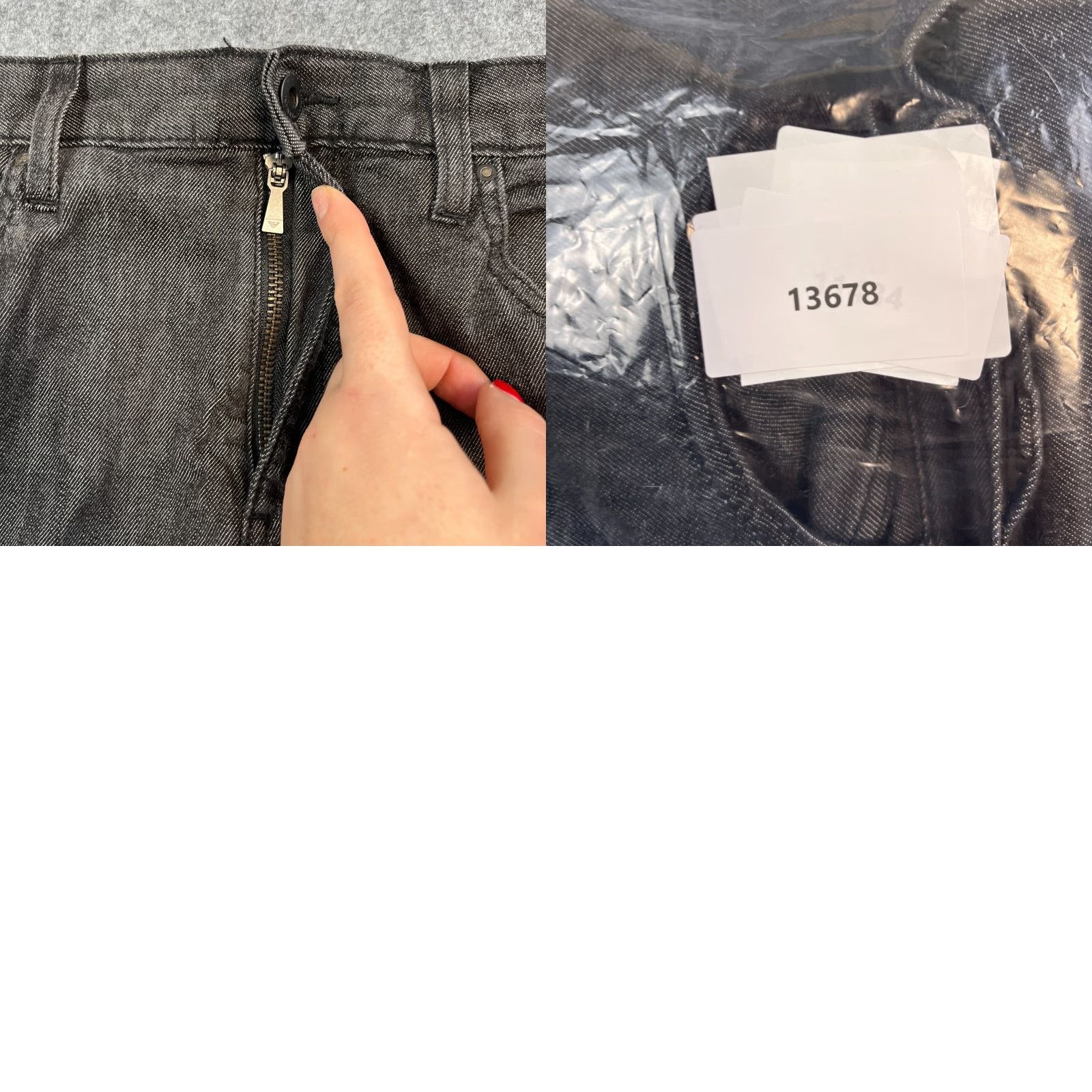 Emporio Armani Emporio Armani J45 Jeans Mens 32 Regular Straight Dark Wash Black Stretch Denim 5-Pocket GA GA Size US 32 / EU 48 - 9 Thumbnail