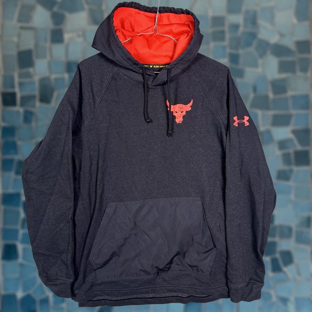 Under Armour Under Armour Project Rock Hoodie Mens M Pullover Snake Tech Sweatshirt Red Graphic Print Size US M / EU 48-50 / 2 - 1 Thumbnail