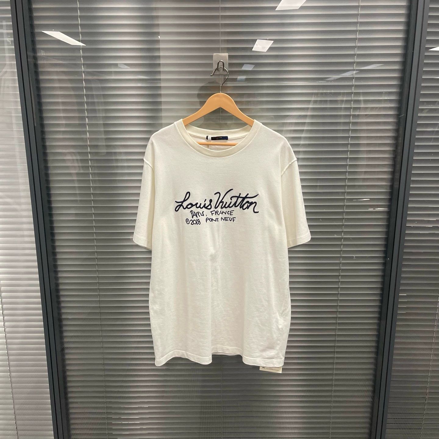 Louis Vuitton LV x Nigo Chest Embroidery Script White Short Sleeve XXL Size US XXL / EU 58 / 5 - 1 Thumbnail
