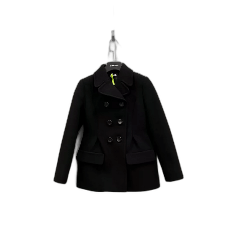 Miu Miu Miu Miu Black Double-Breasted Coat Size 40 Size US M / EU 48-50 / 2 - 1 Thumbnail