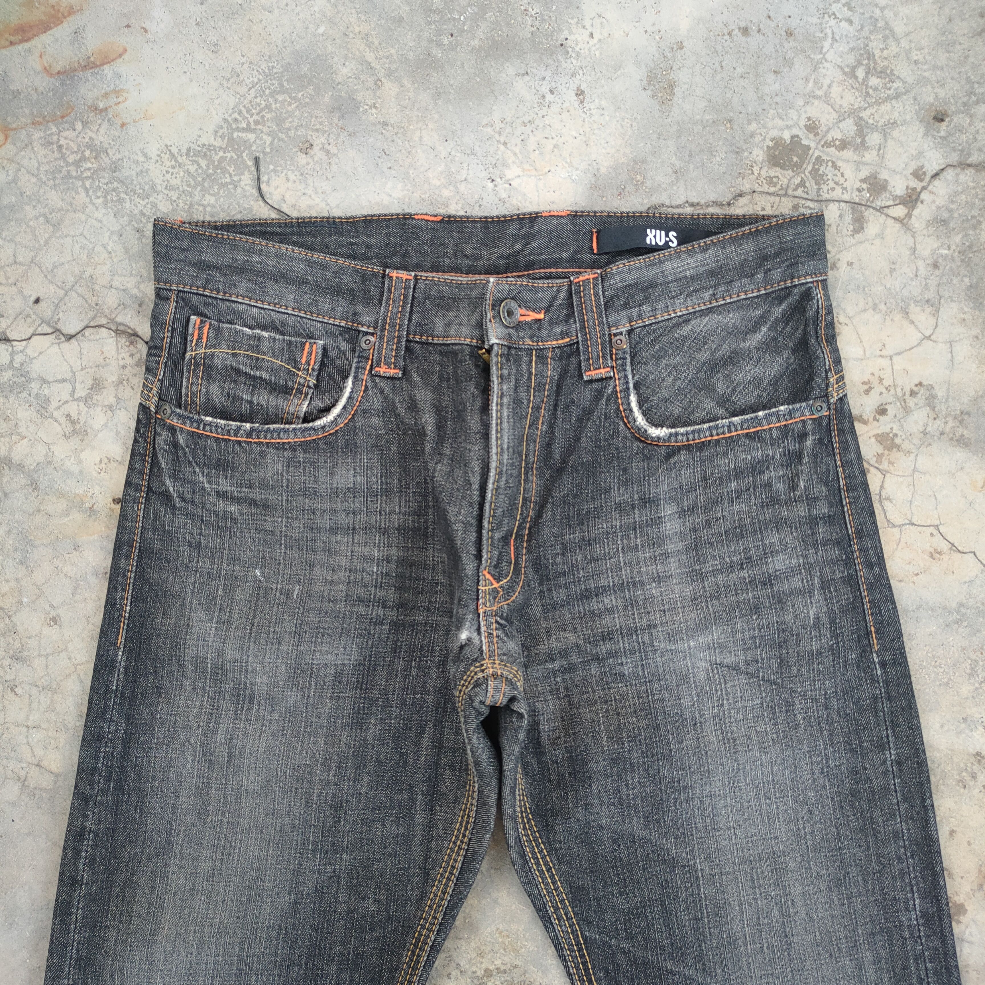Edwin VINTAGE EDWIN FADED BLACK JEANS DENIM PANTS Size US 34 / EU 50 - 4 Thumbnail