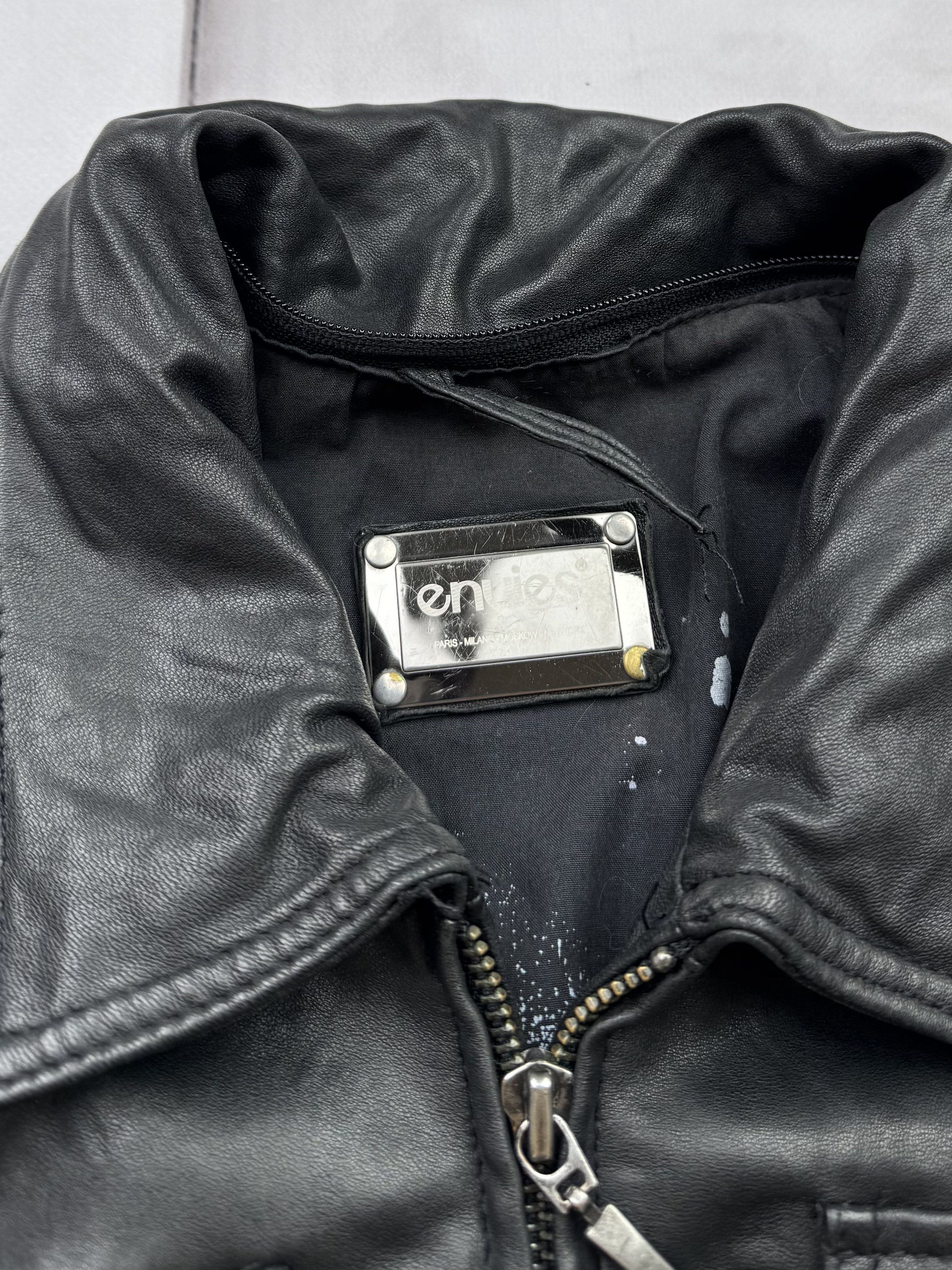 Vintage Vintage Cropped Leather Jacket (G7) Size XS / US 0-2 / IT 36-38 - 4 Thumbnail