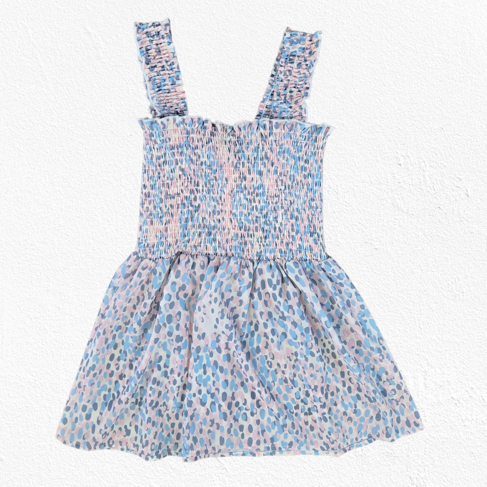 Other AQUA Smocked Blue Pink Ruffle Babydoll Tank Top Size XS Size XS / US 0-2 / IT 36-38 - 6 Thumbnail