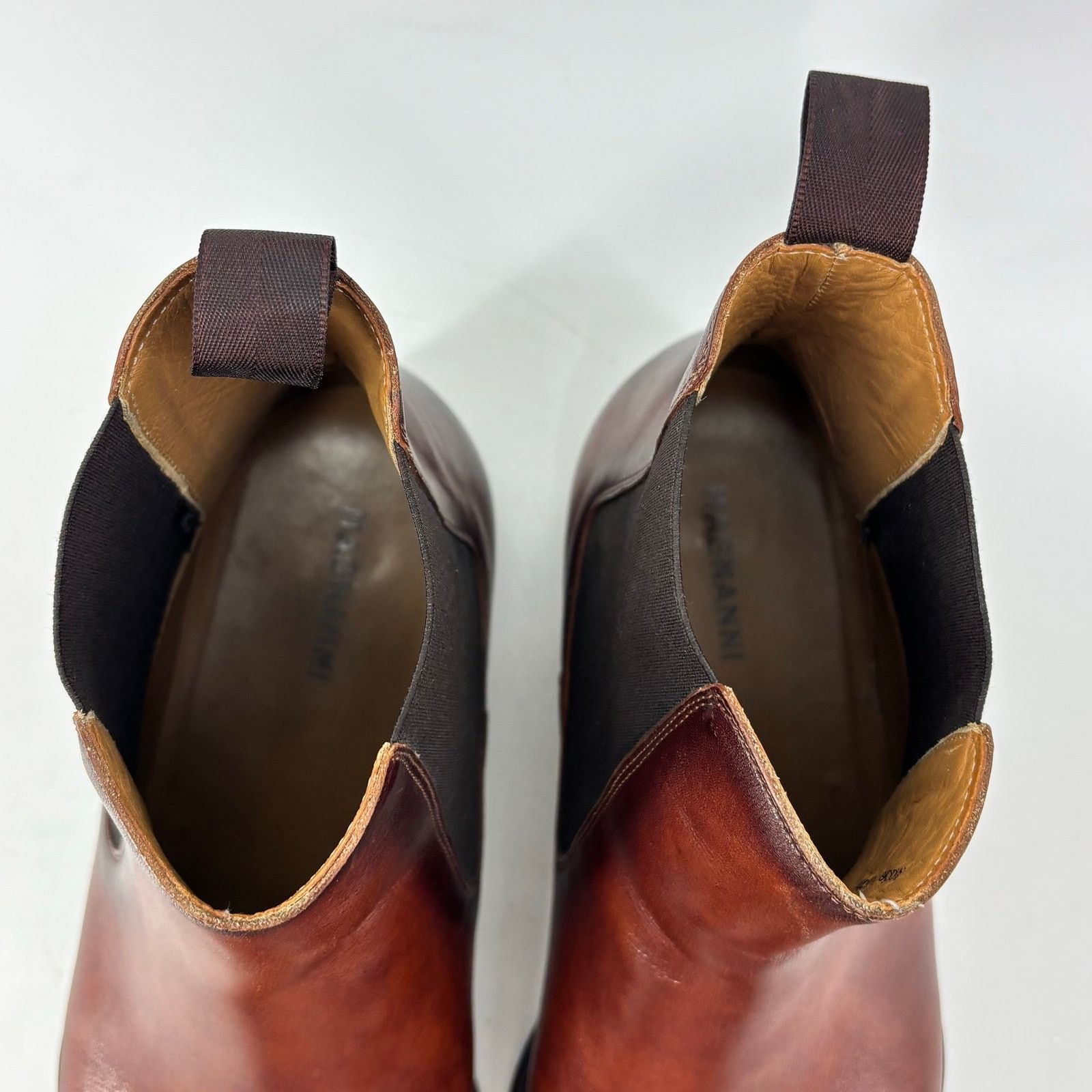 Magnanni Magnanni Mens Size 8 Brown Chelsea Boots Pull On Business Size US 12 / EU 45 - 12 Thumbnail