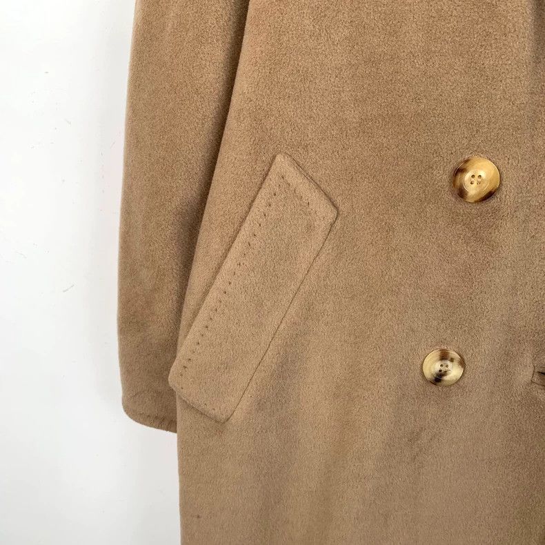 Max Mara Max Mara 101801 Collection Brown Wool Lapel Double Breaste Size S / US 4 / IT 40 - 4 Thumbnail