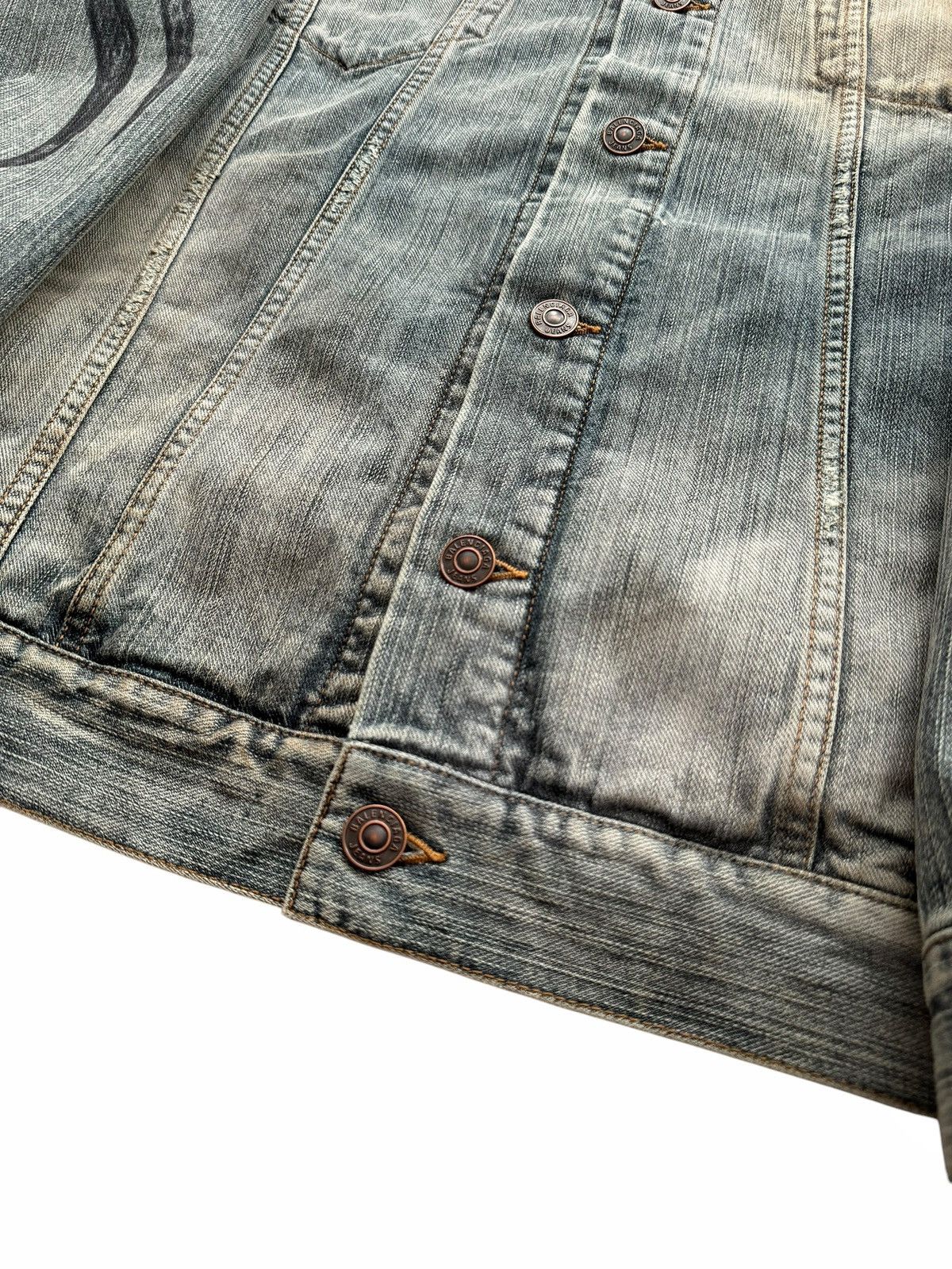 Balenciaga 2024 Y2K Tattoo Tribal Oversized Denim Jacket Size US XL / EU 56 / 4 - 9 Thumbnail