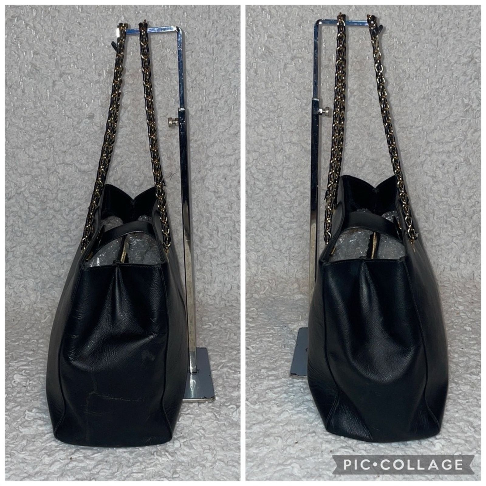Salvatore Ferragamo Ferragamo Melike Vara Bow Leather Tote Black Size ONE SIZE - 5 Thumbnail