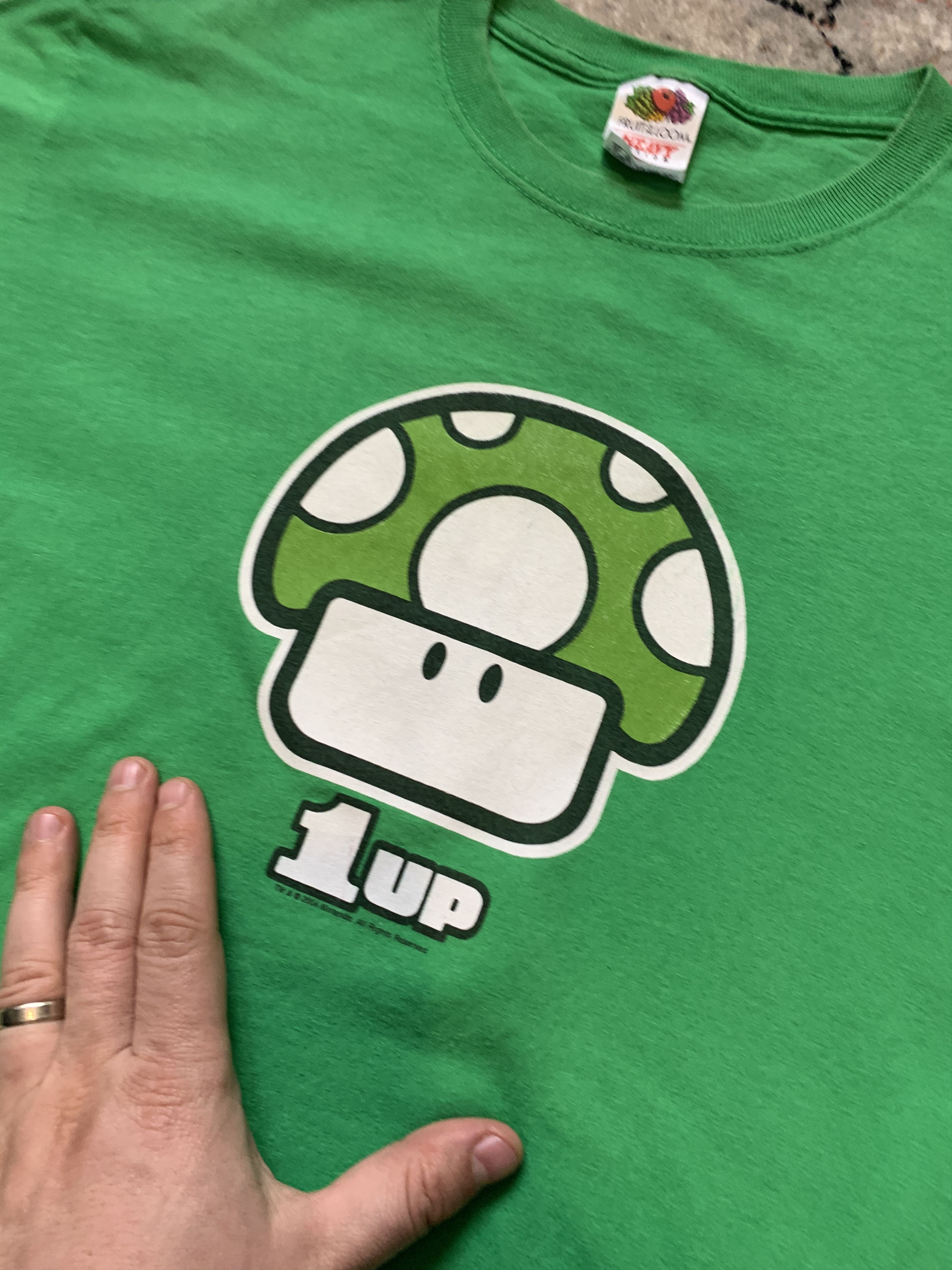Fruit Of The Loom × Nintendo × Vintage Vintage 1 UP Nintendo 2004 Tee Size US M / EU 48-50 / 2 - 3 Thumbnail