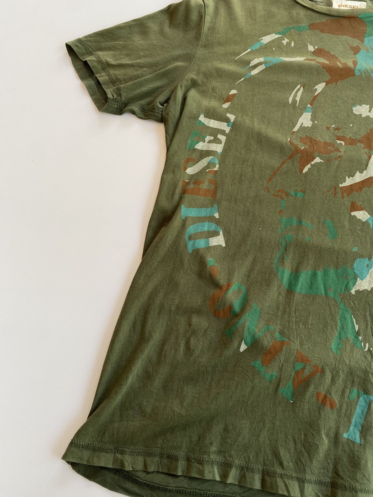 Diesel × Vintage Vintage Diesel Tee Camo Green Size US M / EU 48-50 / 2 - 4 Thumbnail