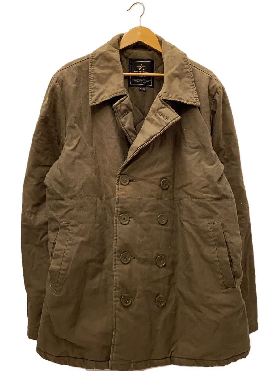 Avirex Plain Cotton Coat Khaki