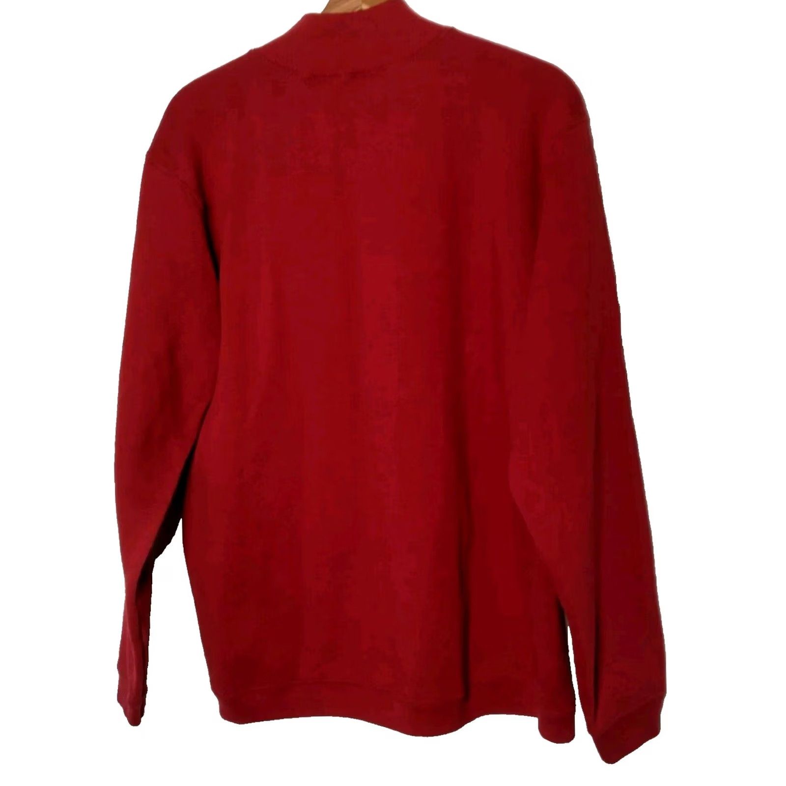 Catalina VINTAGE Tweety Bird Sweatshirt Catalina Pullover Long Sleeve Mock Neck Womens L Red Maroon Cartoons TV & Movie Characters 90s? Size L / US 10 / IT 46 - 3 Thumbnail