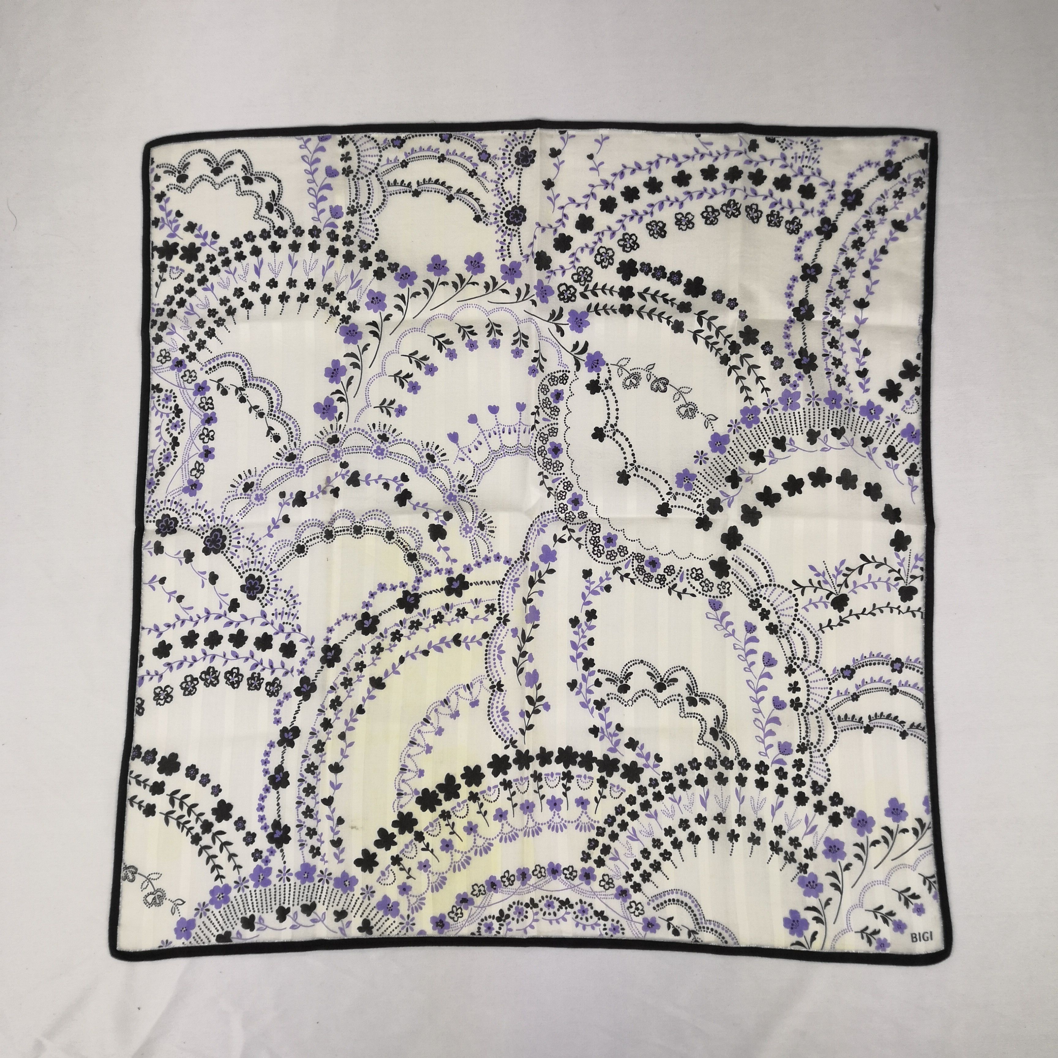 BIGI × Vintage Vintage BIGI Scarf Neckerchief Bandana Handkerchief Size ONE SIZE - 2 Thumbnail