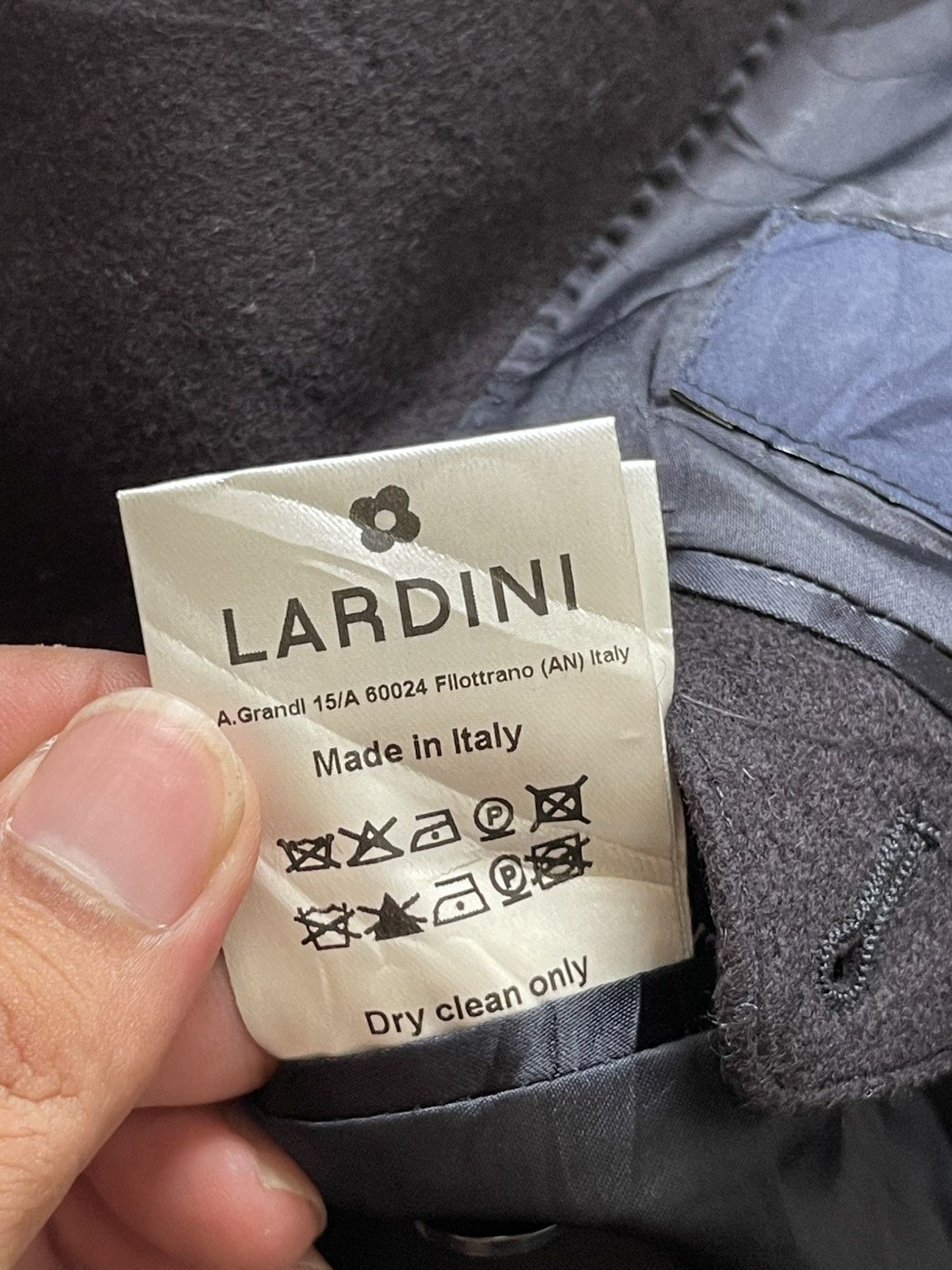 Lardini Lardini Lana Wool Pin Coat Size US M / EU 48-50 / 2 - 15 Thumbnail