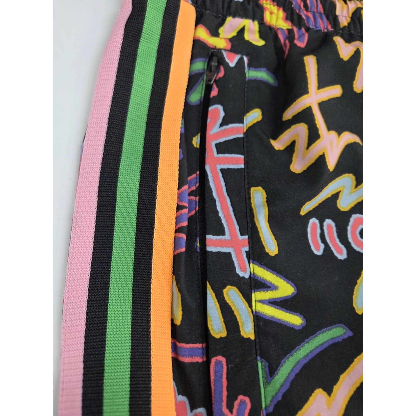 Adidas Adidas Mens Athletic Shorts Zippered Pocket Drawstring Embroidered Logo 36 Multicolor XL Sports Gym Training CrossFit Size US 36 / EU 52 - 7 Thumbnail