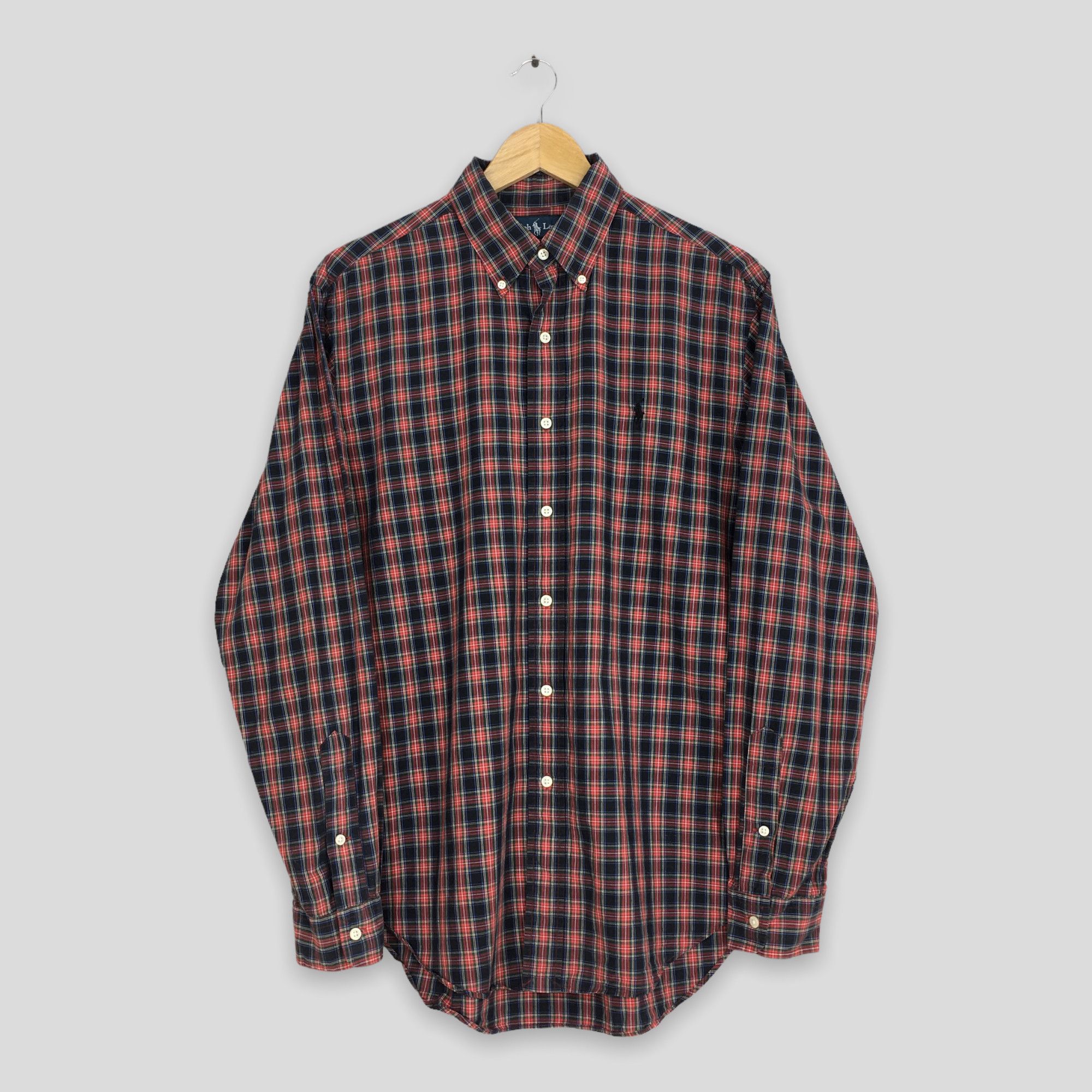 image of Oxford x Polo Ralph Lauren Checkered Flannel Shirt Medium, Men's