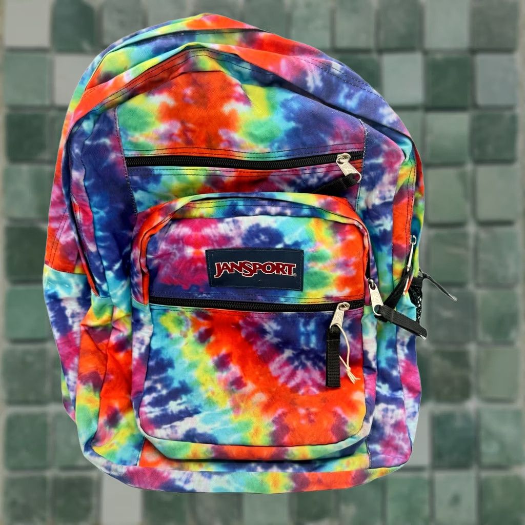 Jansport Jansport Big Student Backpack Colorful Tie Dye 15" Laptop Unisex JS0A47JK9T Size ONE SIZE - 1 Thumbnail