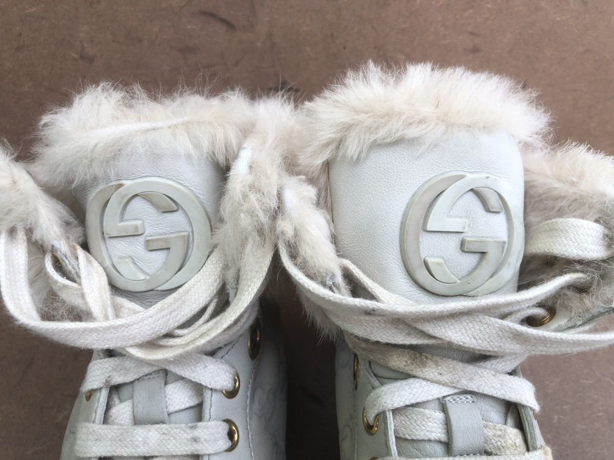 Gucci Gucci Guccissima Fur Trim Women’s Boots Size 37 Size US 7 / IT 37 - 14 Thumbnail