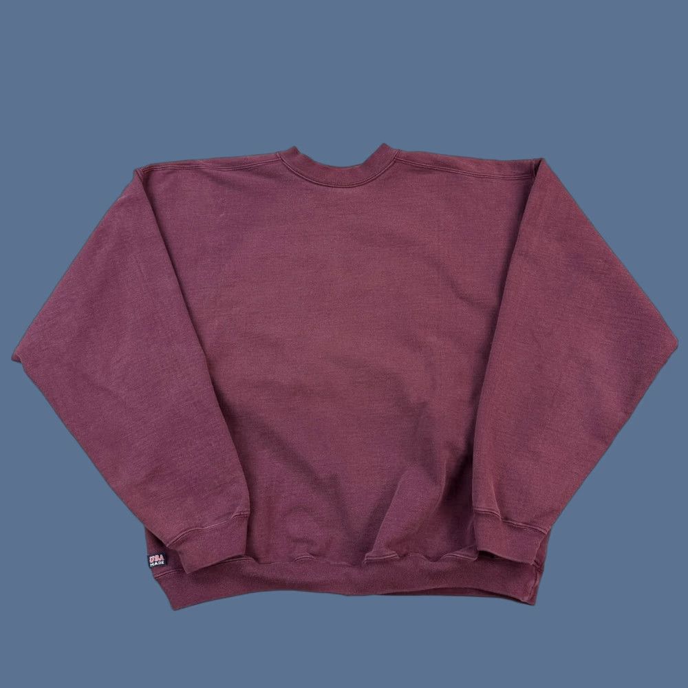 Vintage VINTAGE The Cotton Exchange Sweatshirt Mens XL Maroon Crewneck Pullover USA Y2K Size US XL / EU 56 / 4 - 1 Thumbnail