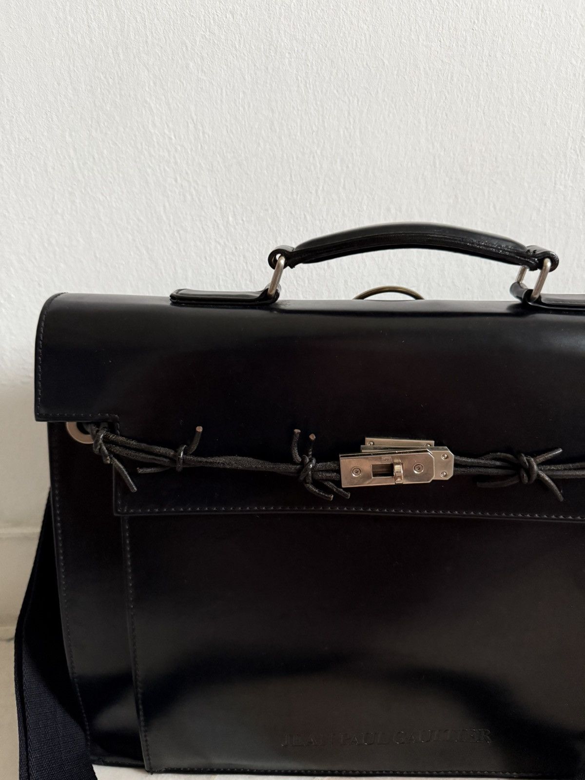 Jean Paul Gaultier Rare Jean paul gaultier black birkin briefcase Size ONE SIZE - 10 Thumbnail
