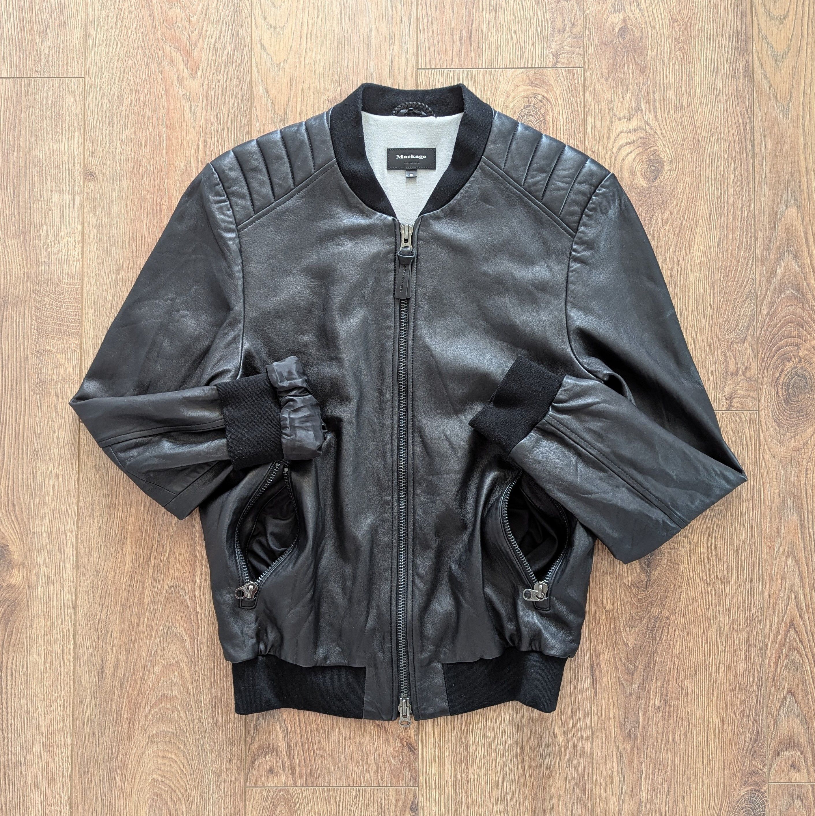 Leather × Mackage MACKAGE Montreal Leather Bomber Jacket Size S 38 Luxury Size US S / EU 44-46 / 1 - 24 Thumbnail
