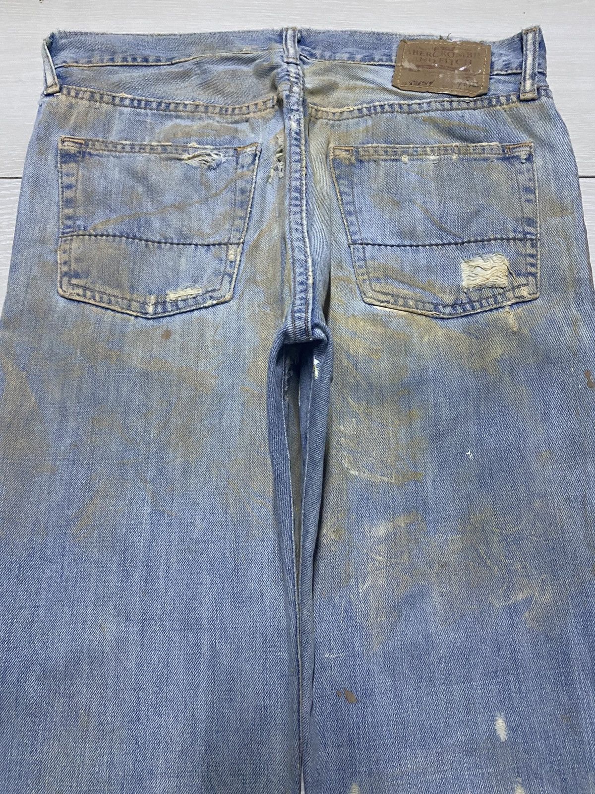 Seditionaries Vintage Handcraft Ambercrombie And Fitch Mud Wash Baggy Jean Size US 32 / EU 48 - 4 Thumbnail