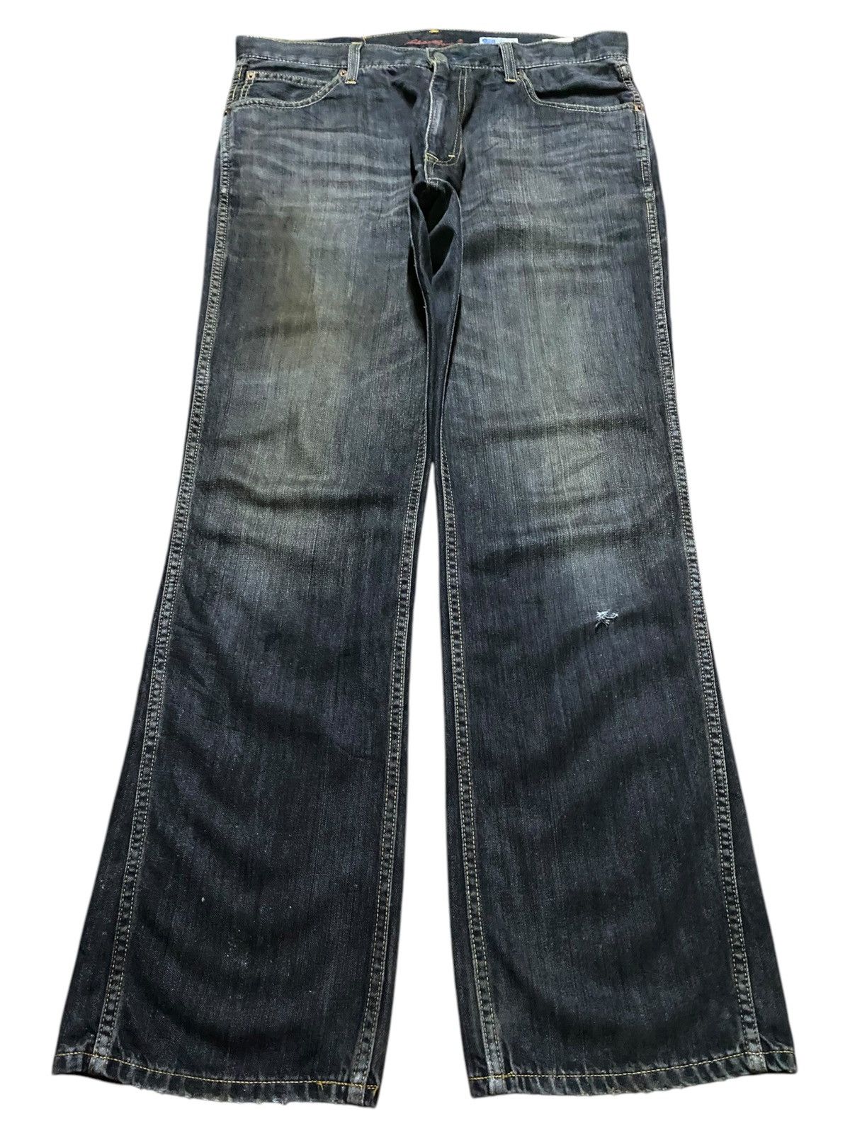 Eddie Bauer Vintage Eddie bauer 1970 Black Denim bootcut Style Jeans Size US 34 / EU 50 - 1 Thumbnail