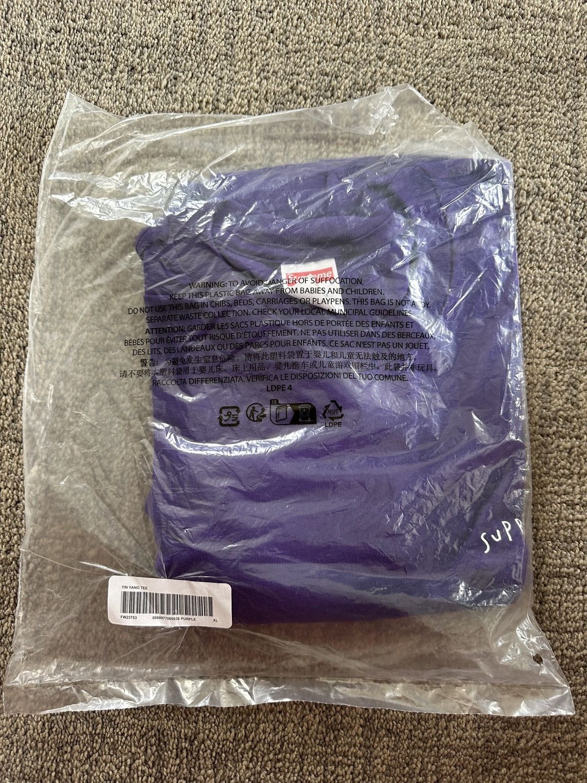 Supreme Supreme Ying Yang Tee Size US XL / EU 56 / 4 - 5 Thumbnail