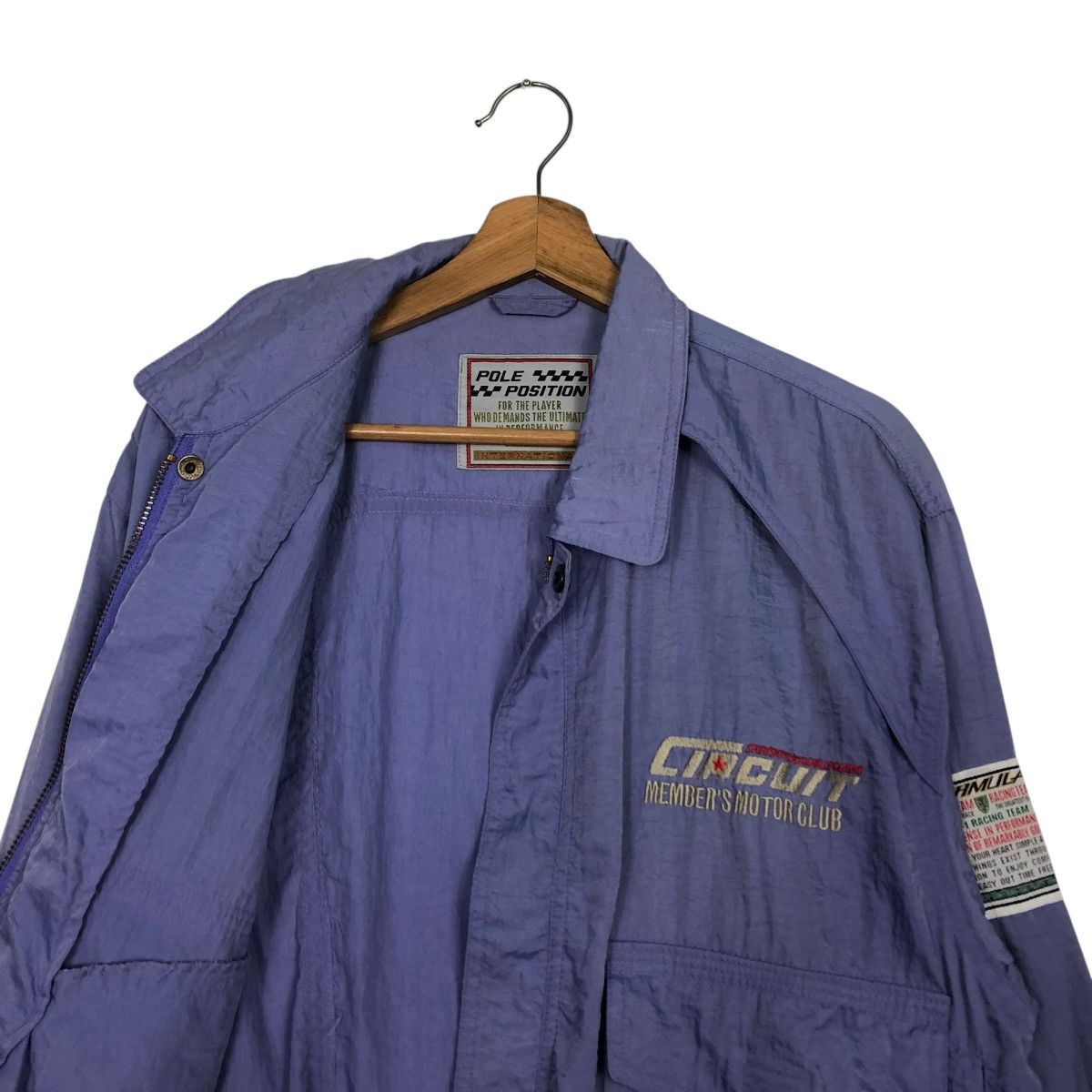 Japanese Brand 🔥LIGHT BABY PURPLE BOMBER JACKET FORMULA 1 RACING WEAR Size US M / EU 48-50 / 2 - 14 Thumbnail