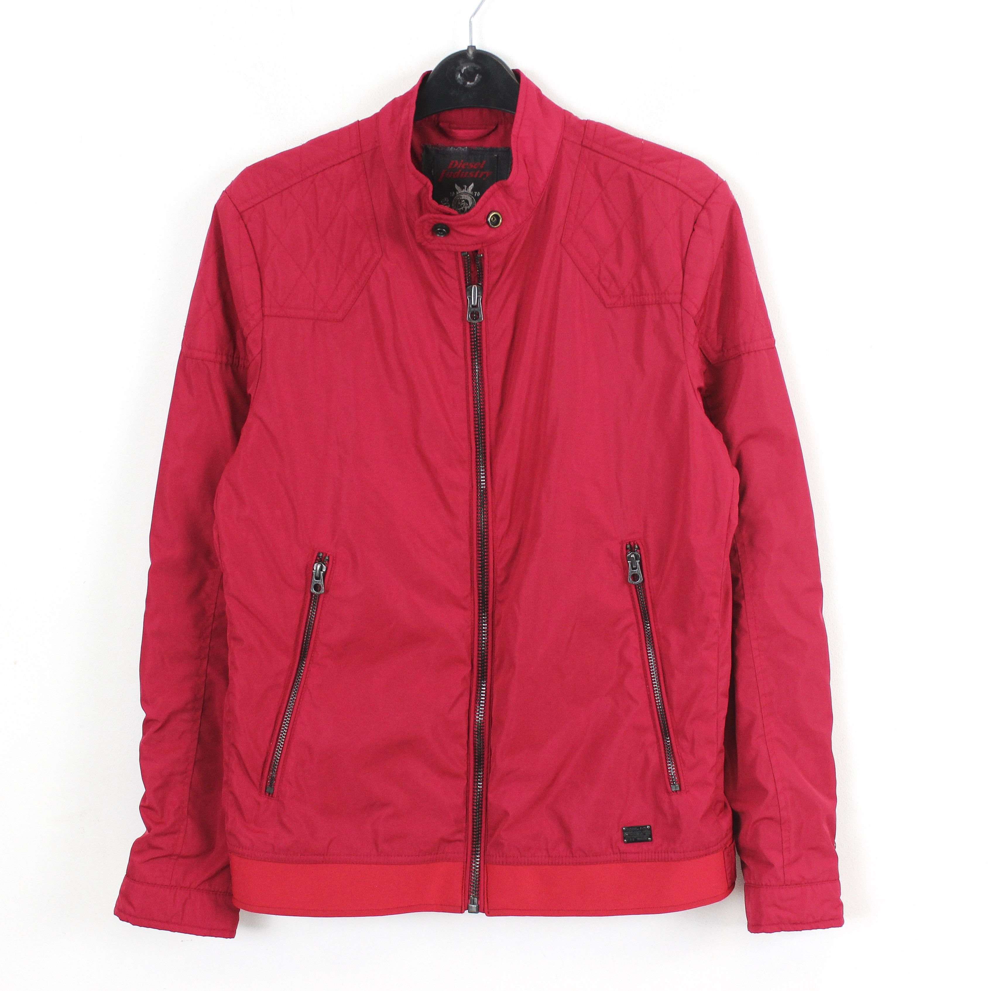 Diesel Teflon Womens S Rain Jacket Coat Windbreaker Red Outerwear Size S / US 4 / IT 40 - 1 Thumbnail
