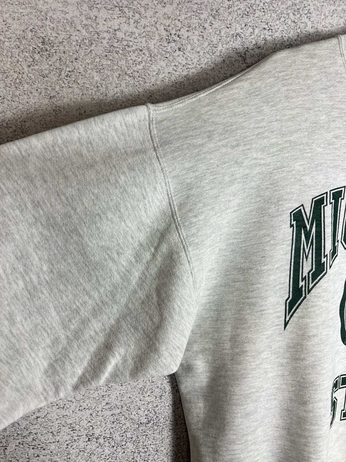 Russell Athletic Vintage 80s Russel Atlantic Michigan State University Hoodie Size US XL / EU 56 / 4 - 12 Thumbnail