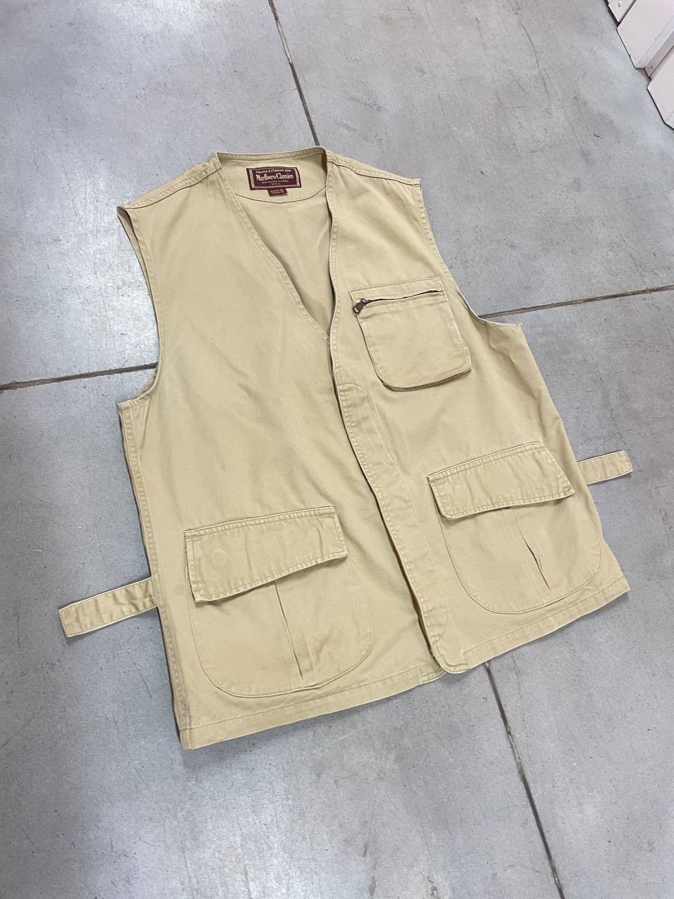 Marlboro Vintage Marlboro Cargo Vest Size US M / EU 48-50 / 2 - 1 Thumbnail
