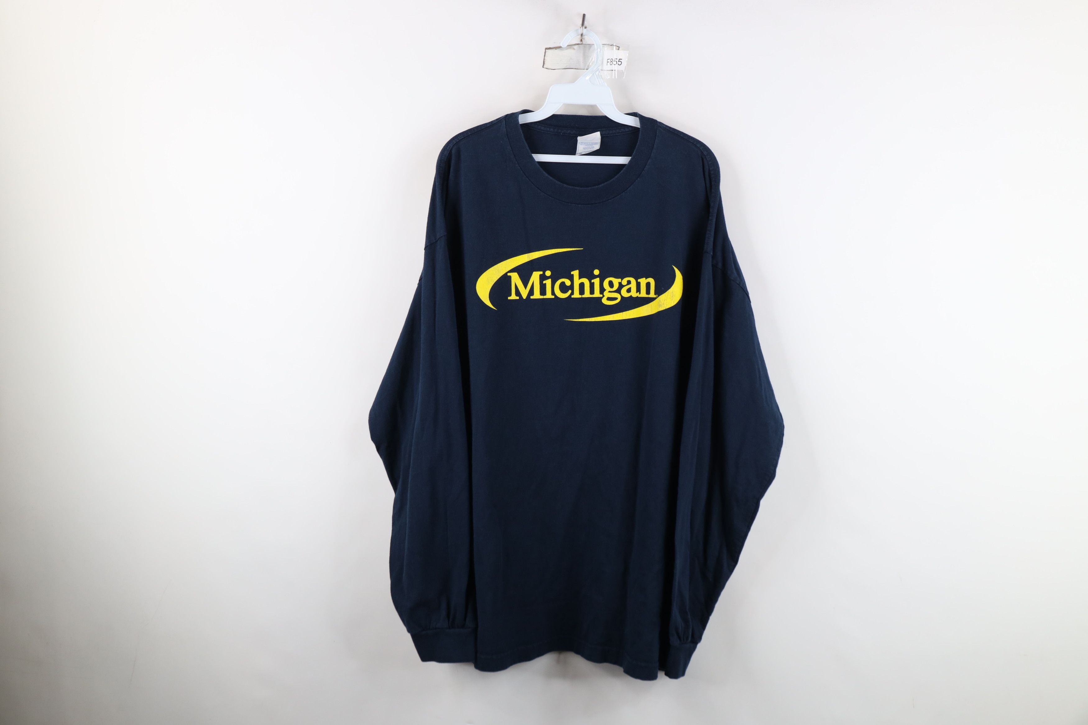 Vintage Vintage University of Michigan Long Sleeve T-Shirt Size US XXL / EU 58 / 5 - 1 Thumbnail