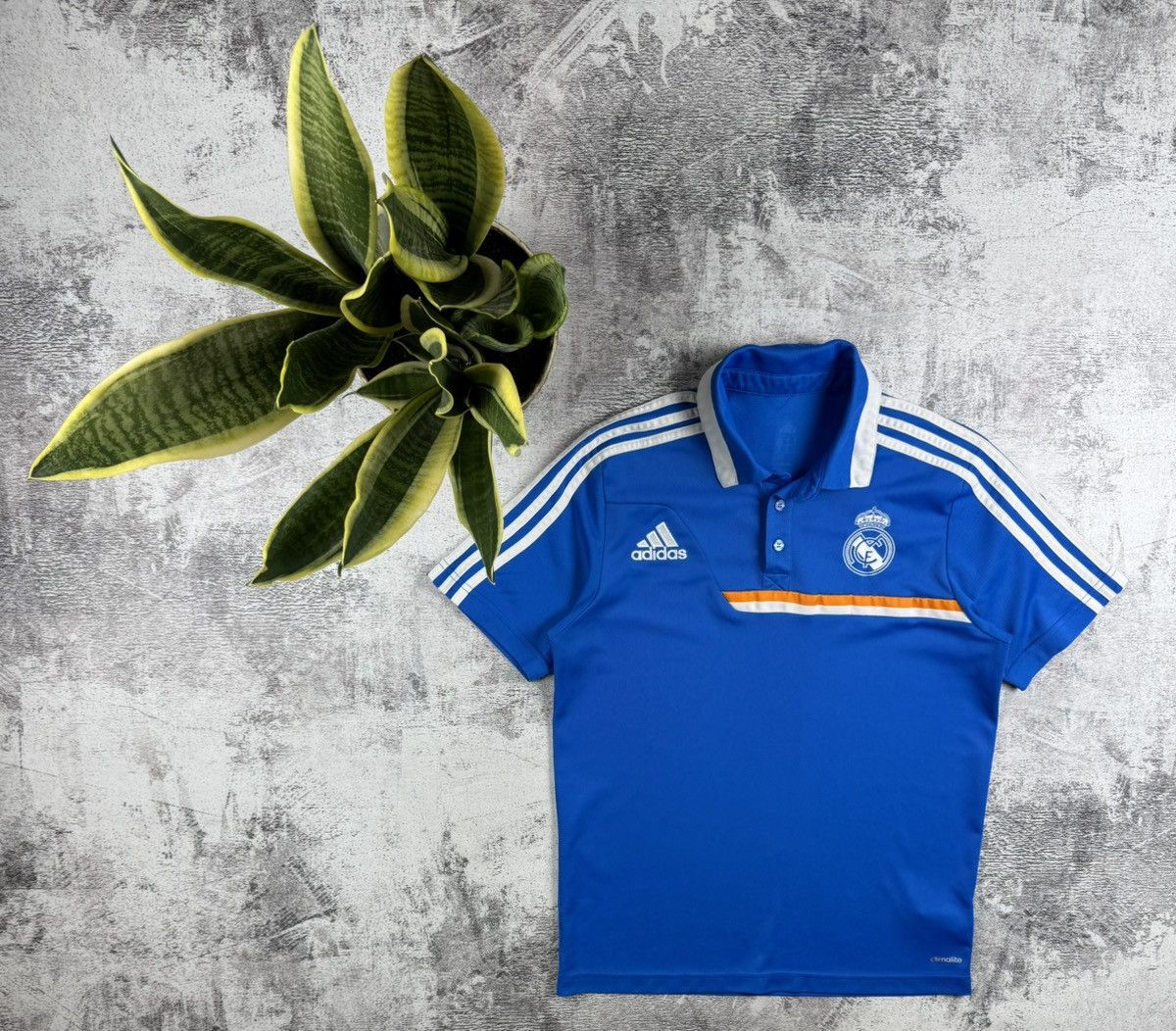 Adidas Real Madrid Training Men 2013 2014 Adidas Blue Soccer Football Shirt Jersey Polo Size US S / EU 44-46 / 1 - 1 Thumbnail