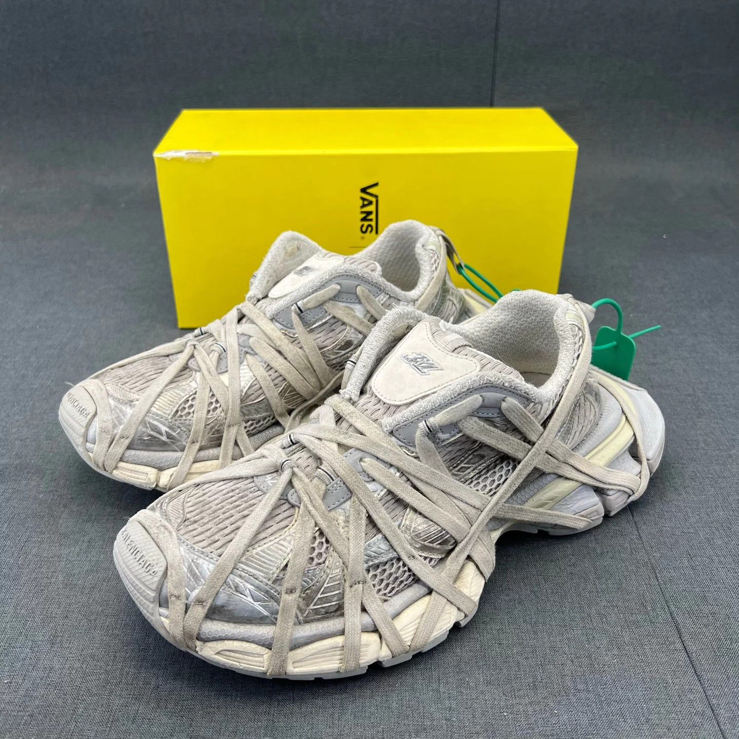 Balenciaga Balenciaga 3XL Crazy Strap Gray EU42 New Size US 9 / EU 42 - 1 Thumbnail