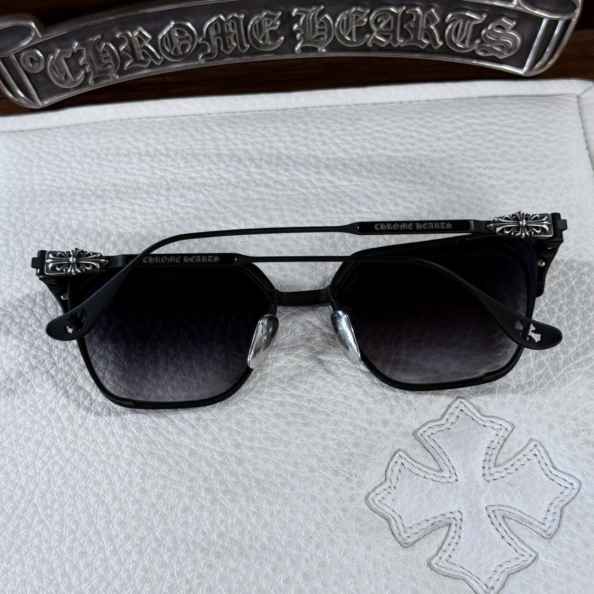 Chrome Hearts Chrome Hearts LMGA 1/1 ‘Dark Triad’ Sunglasses Size ONE SIZE - 2 Thumbnail