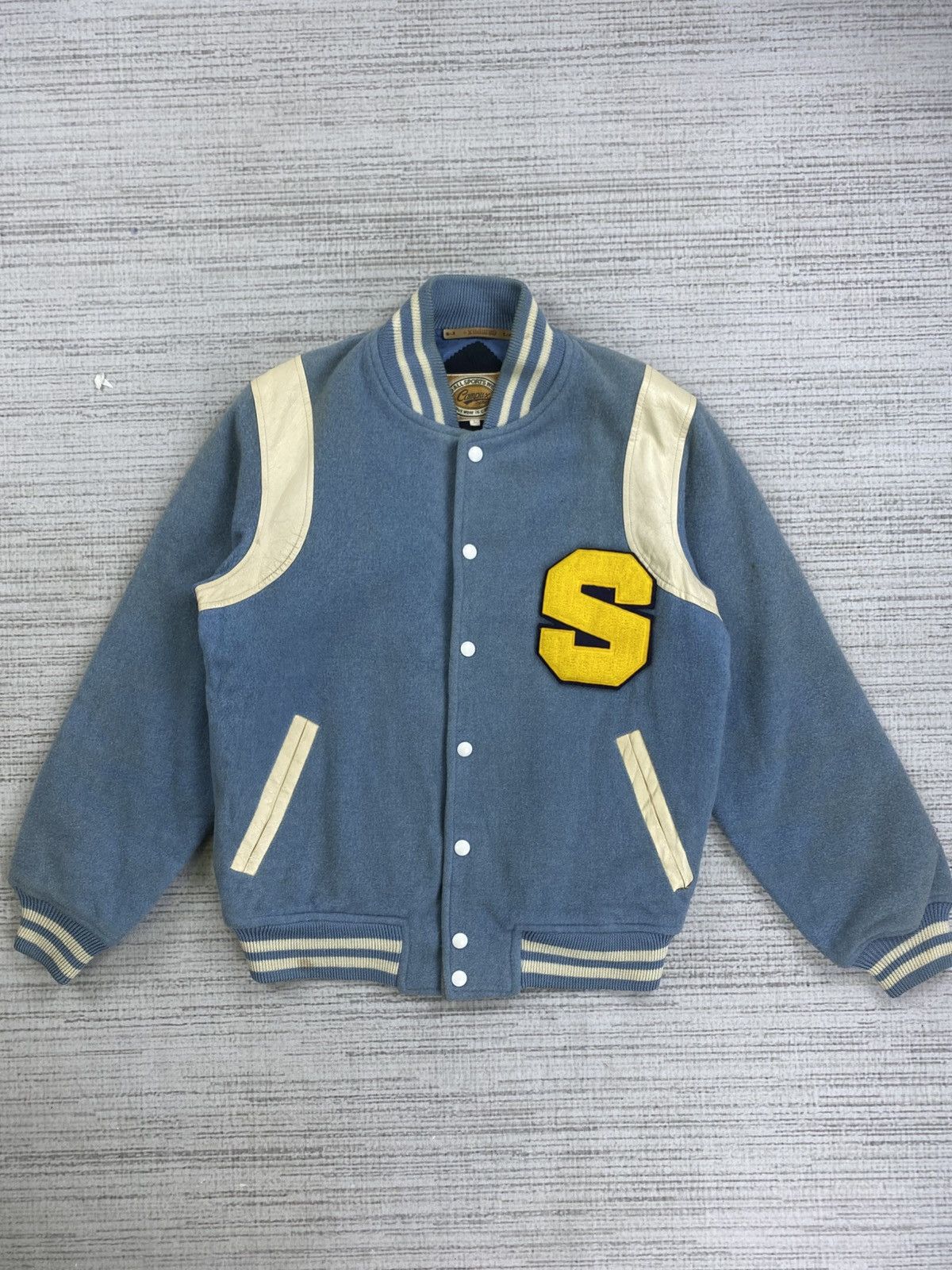 Vintage Vintage Campus Big Logo S Wool Varsity Jacket Size US M / EU 48-50 / 2 - 1 Thumbnail