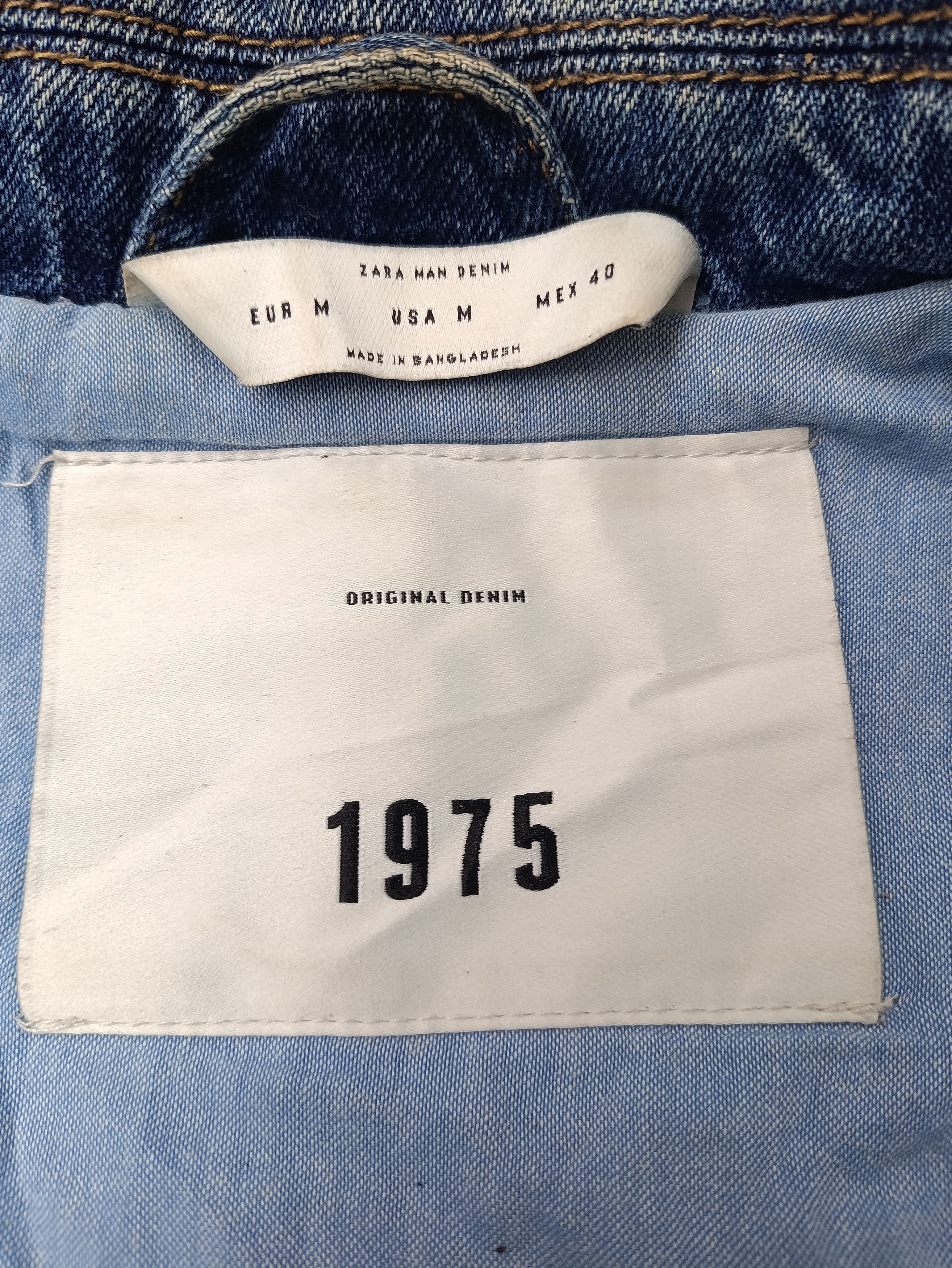 Zara Z1975 Zara Denim Biker Ramones Jacket Size US M / EU 48-50 / 2 - 8 Thumbnail