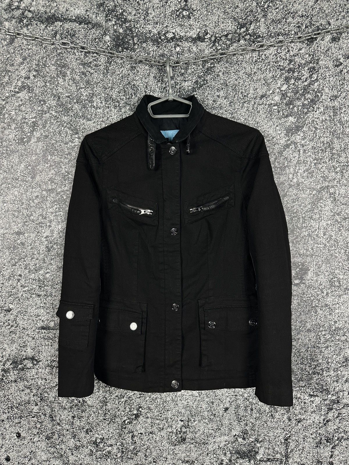 Escada Sport Escada Sport Utility Jacket Military Style Zip Button Coat Size S / US 4 / IT 40 - 1 Thumbnail