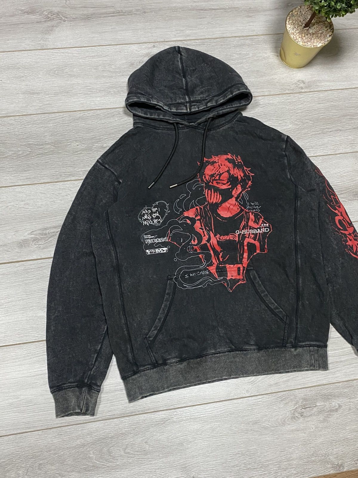 Vintage VINTAGE Corpse Husband Hoodie Anime Acid Graphic Print Size US M / EU 48-50 / 2 - 2 Thumbnail